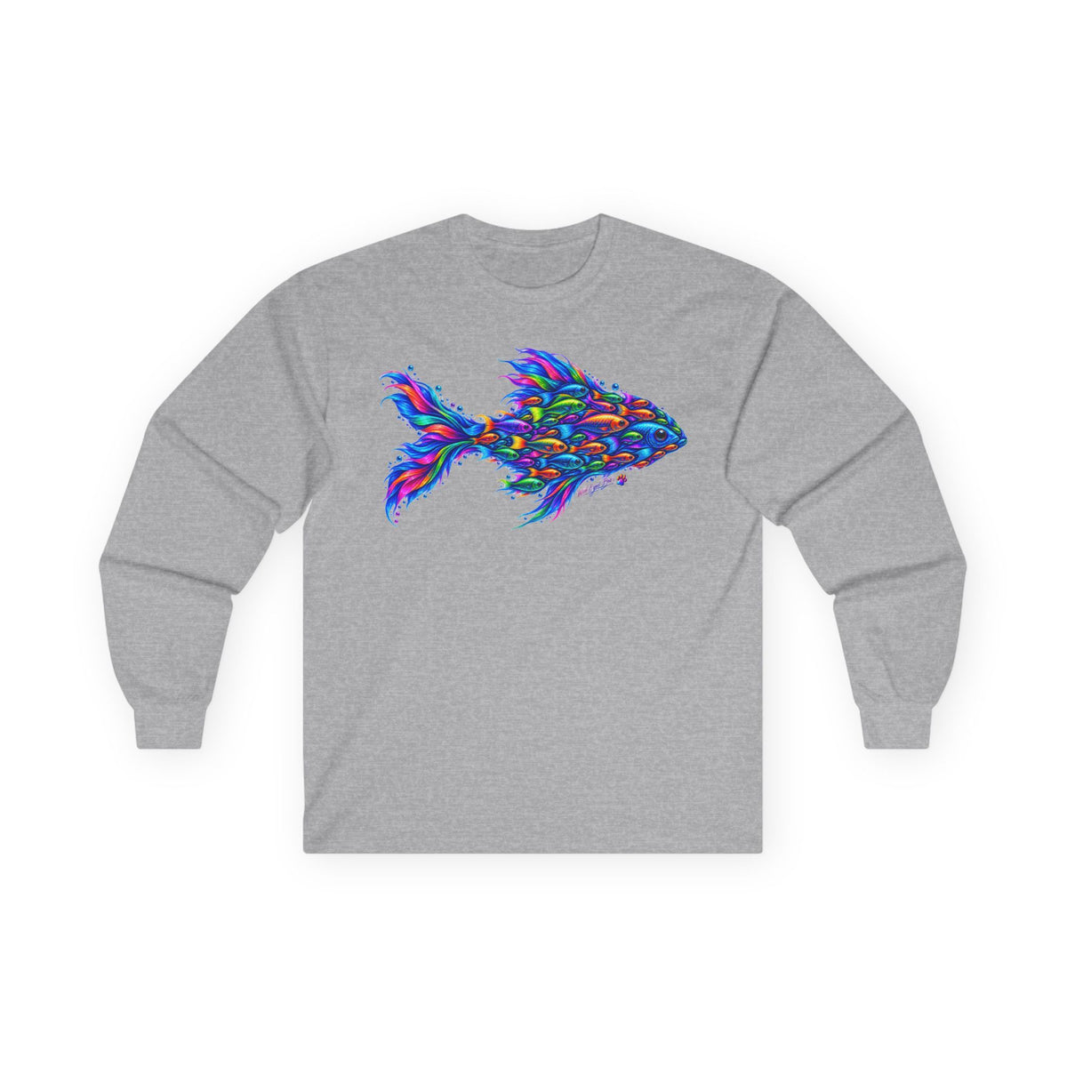 Colorful Fish Art Long Sleeve Tee