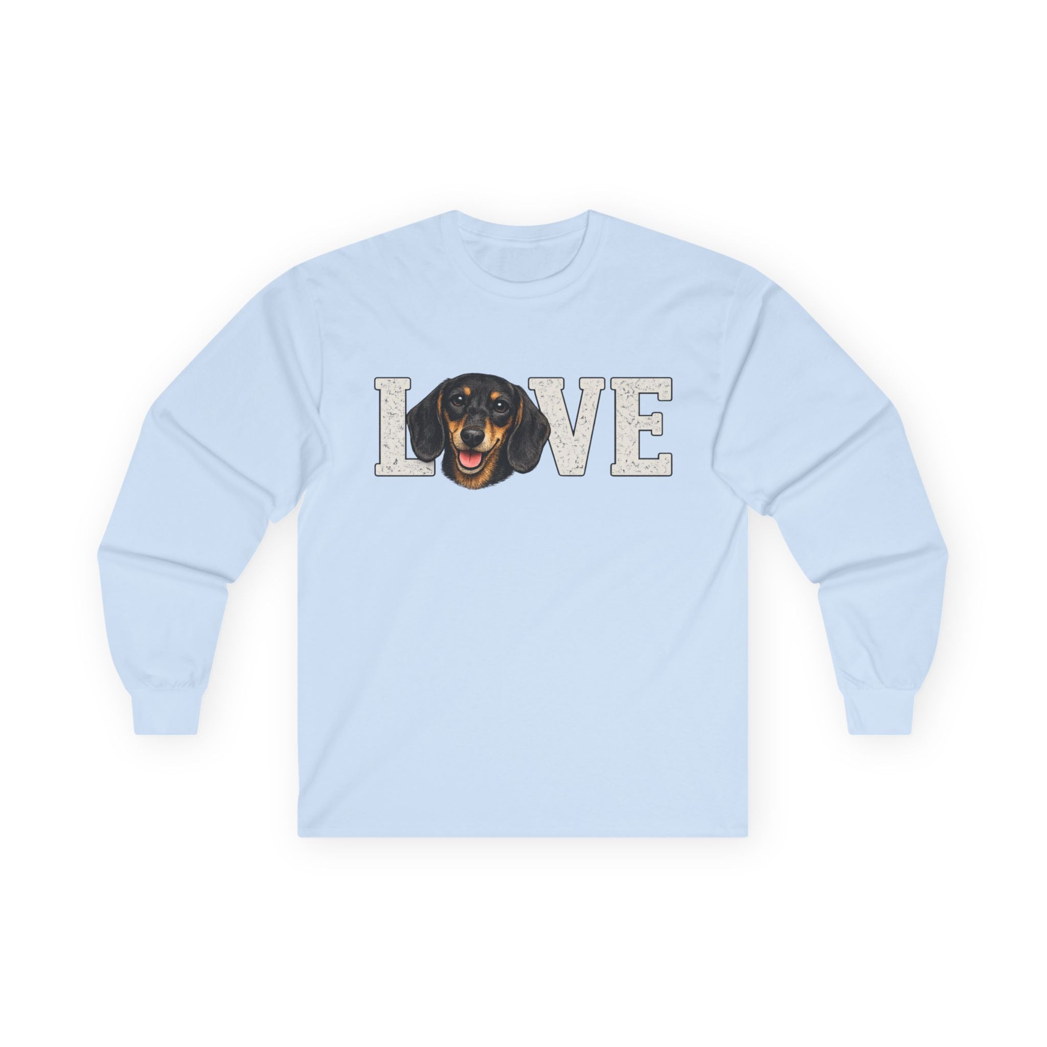 Love Dachshund Long Sleeve Tee - Cute Dog Lover Shirt
