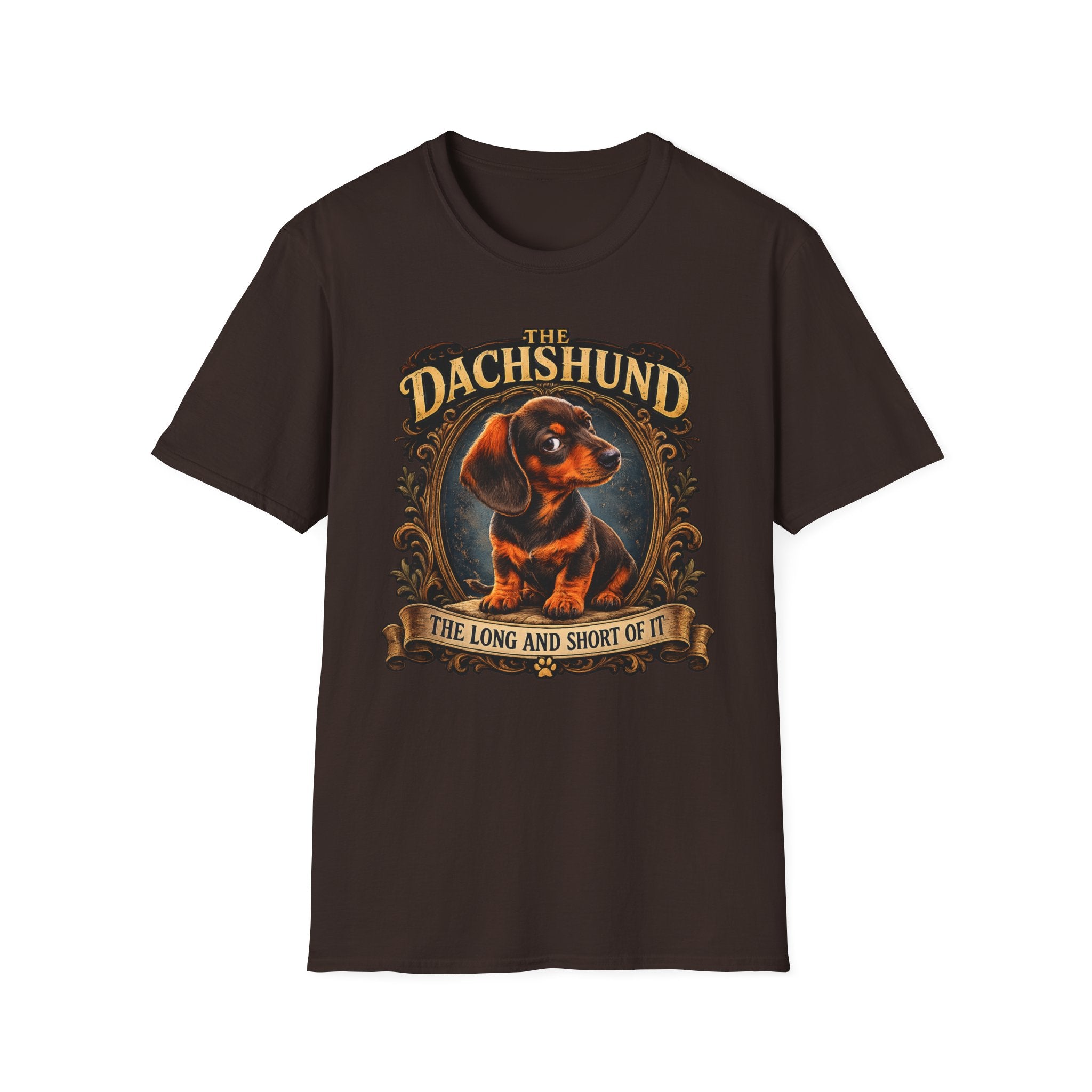Dachshund T-Shirt — 'The Dachshund: The Long and Short of It' Vintage Dog Tee