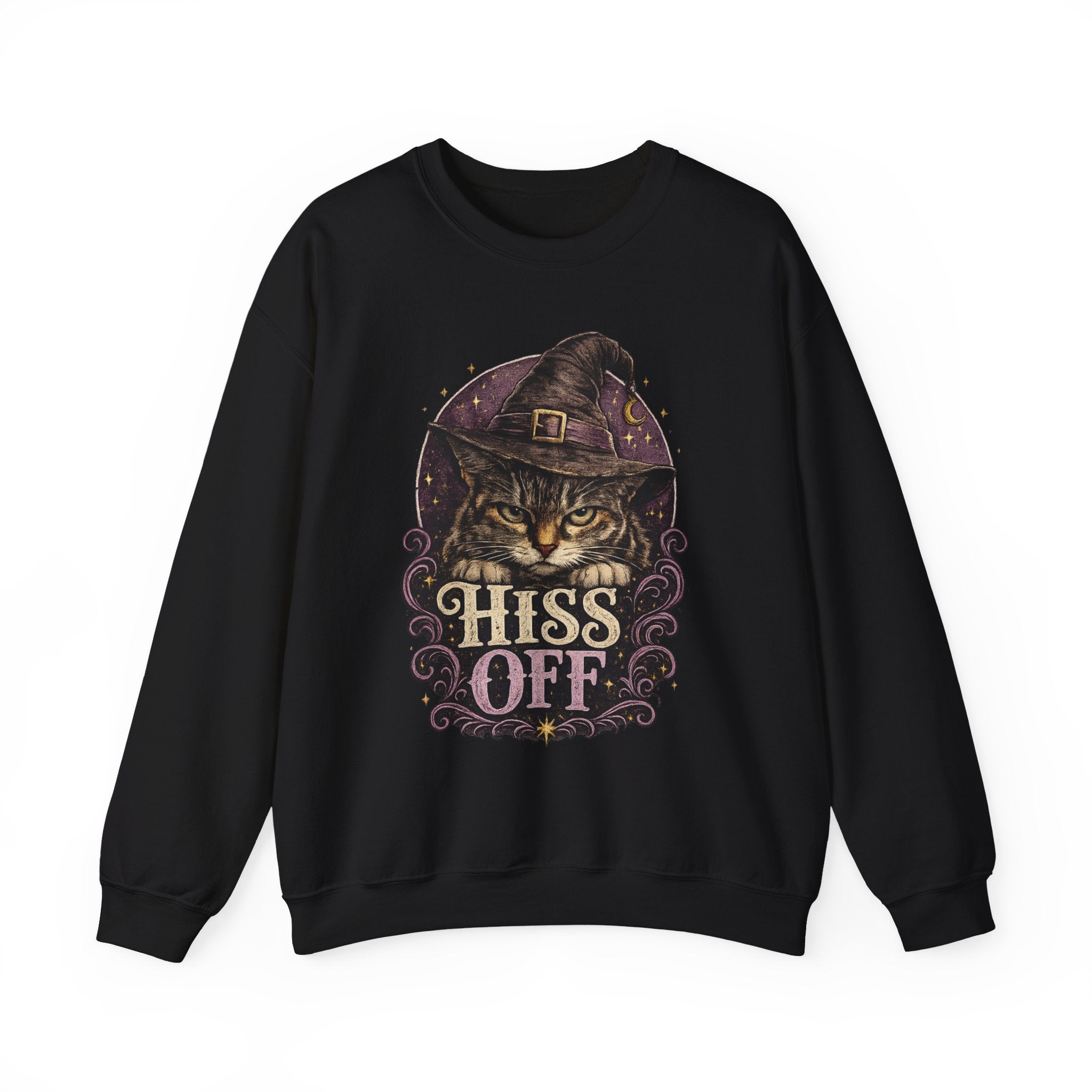 Hiss Off Witch Cat Sweatshirt