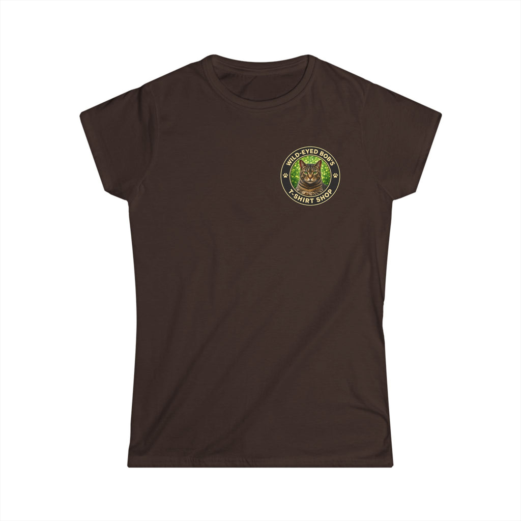 "Wild-Eyed Bob's T-Shirt Shop" Cat Logo Tee