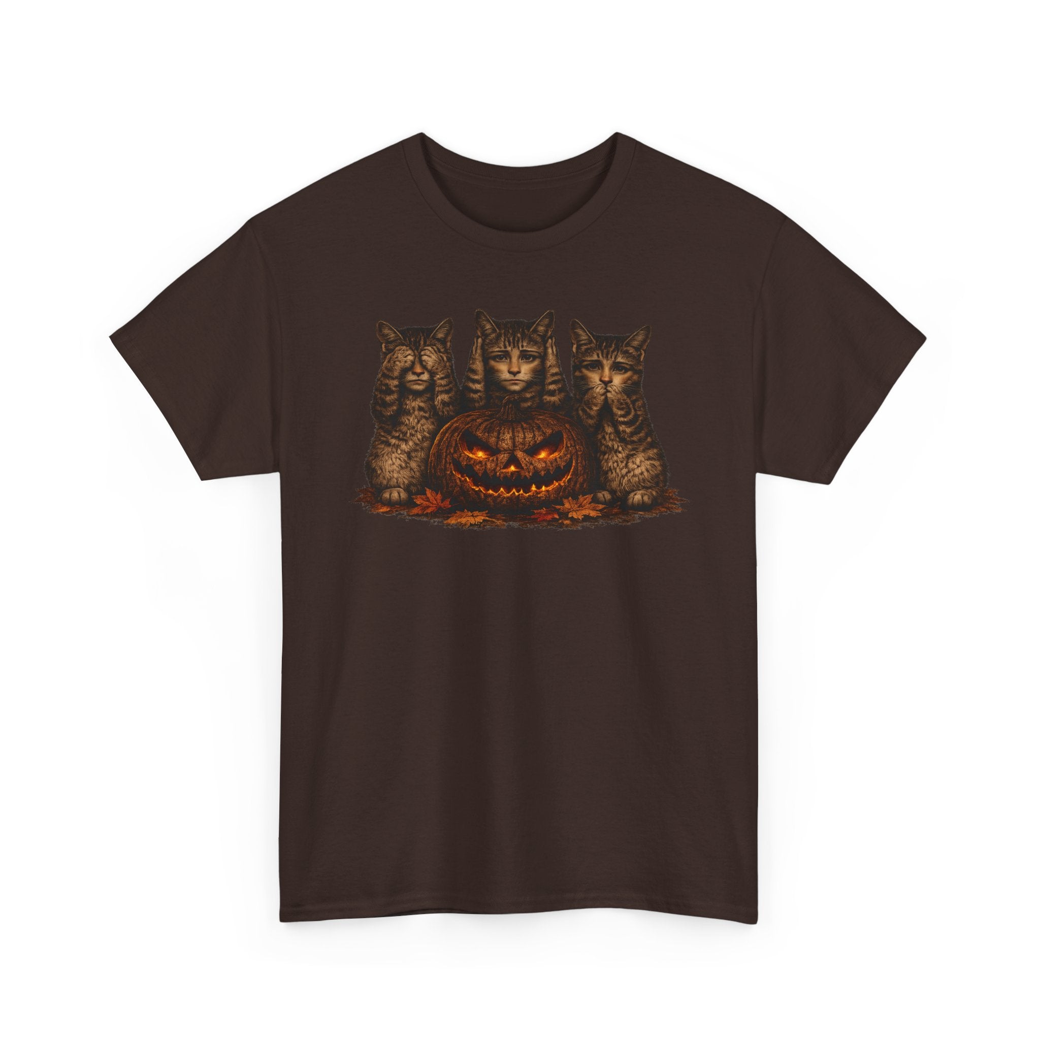 Anthropomorphic  Kittens & Jack-O'-Lantern Tee