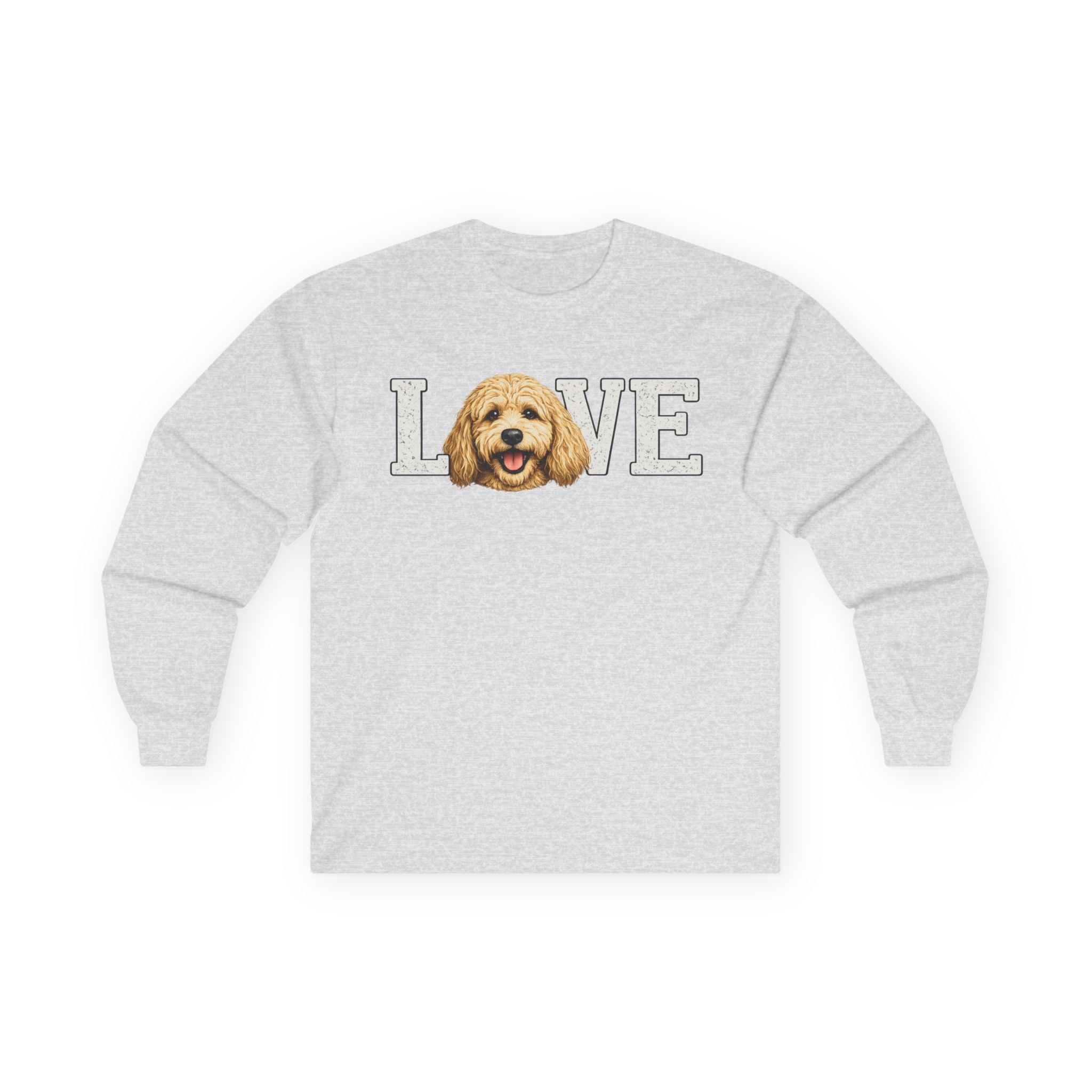 Golden Doodle 'LOVE' Long Sleeve Tee – Dog Mom/Dad Pet Lover Shirt