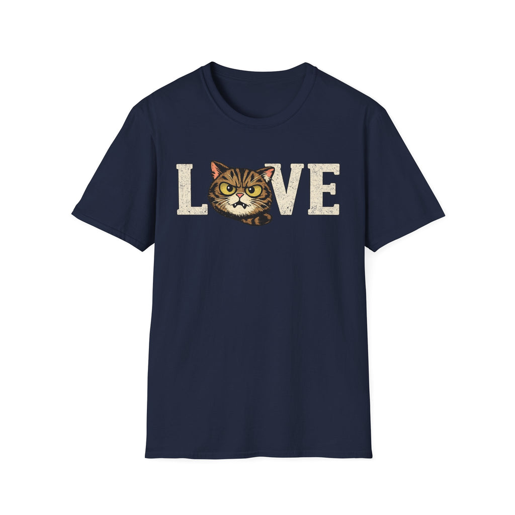 Cat Love T-Shirt — Vintage Kitten Graphic Tee for Cat Lovers