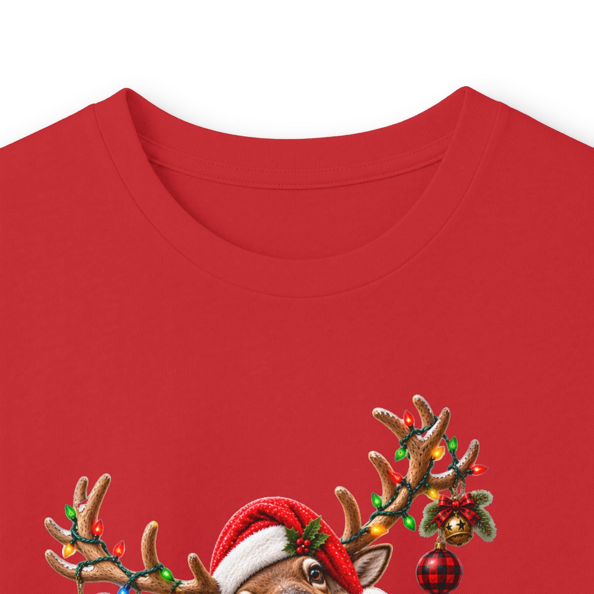 Holiday Reindeer & Turkey Long Sleeve Tee — Festive Halloween to Christmas Mashup