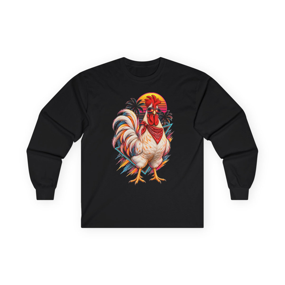 Rooster Sunset Long Sleeve Tee