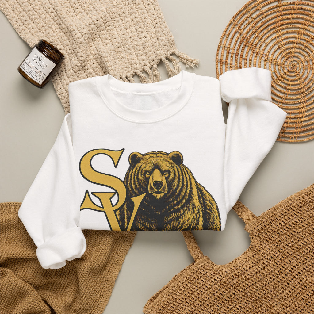 Bear Logo Crewneck Sweatshirt — SV Graphic Pullover
