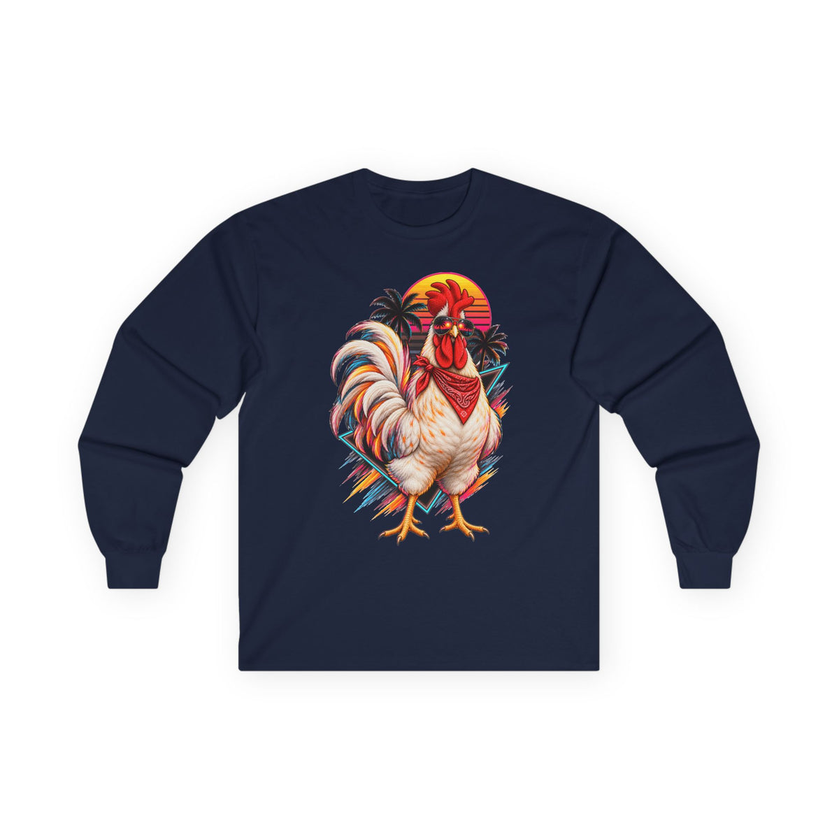 Rooster Sunset Long Sleeve Tee