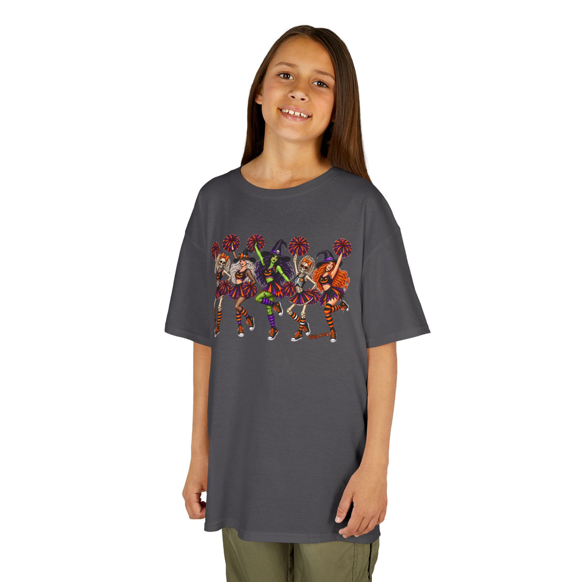 Kids Cheerleader Squad T‑Shirt — Colorful  Dancers Graphic Tee