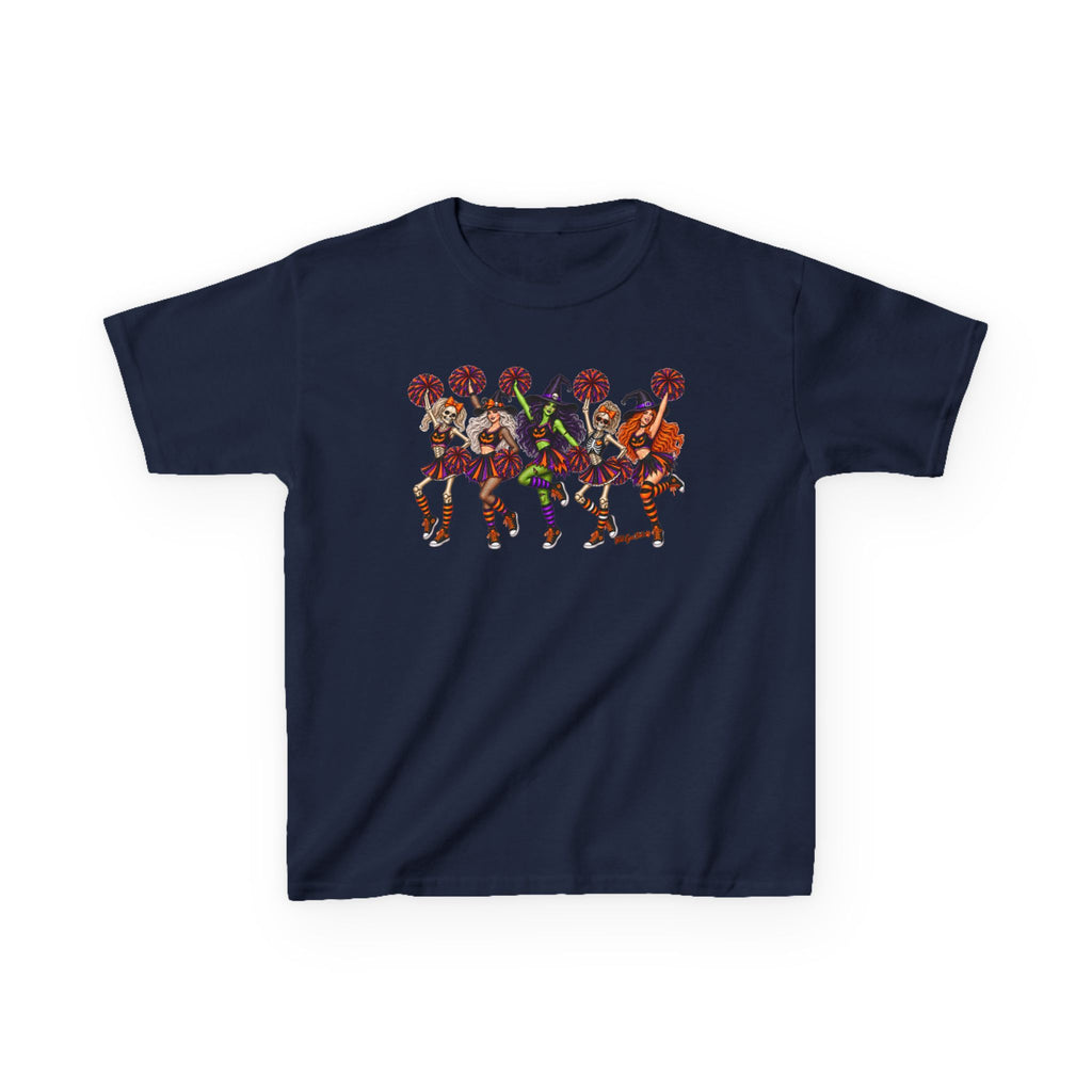 Kids Cheerleader Squad T‑Shirt — Colorful  Dancers Graphic Tee