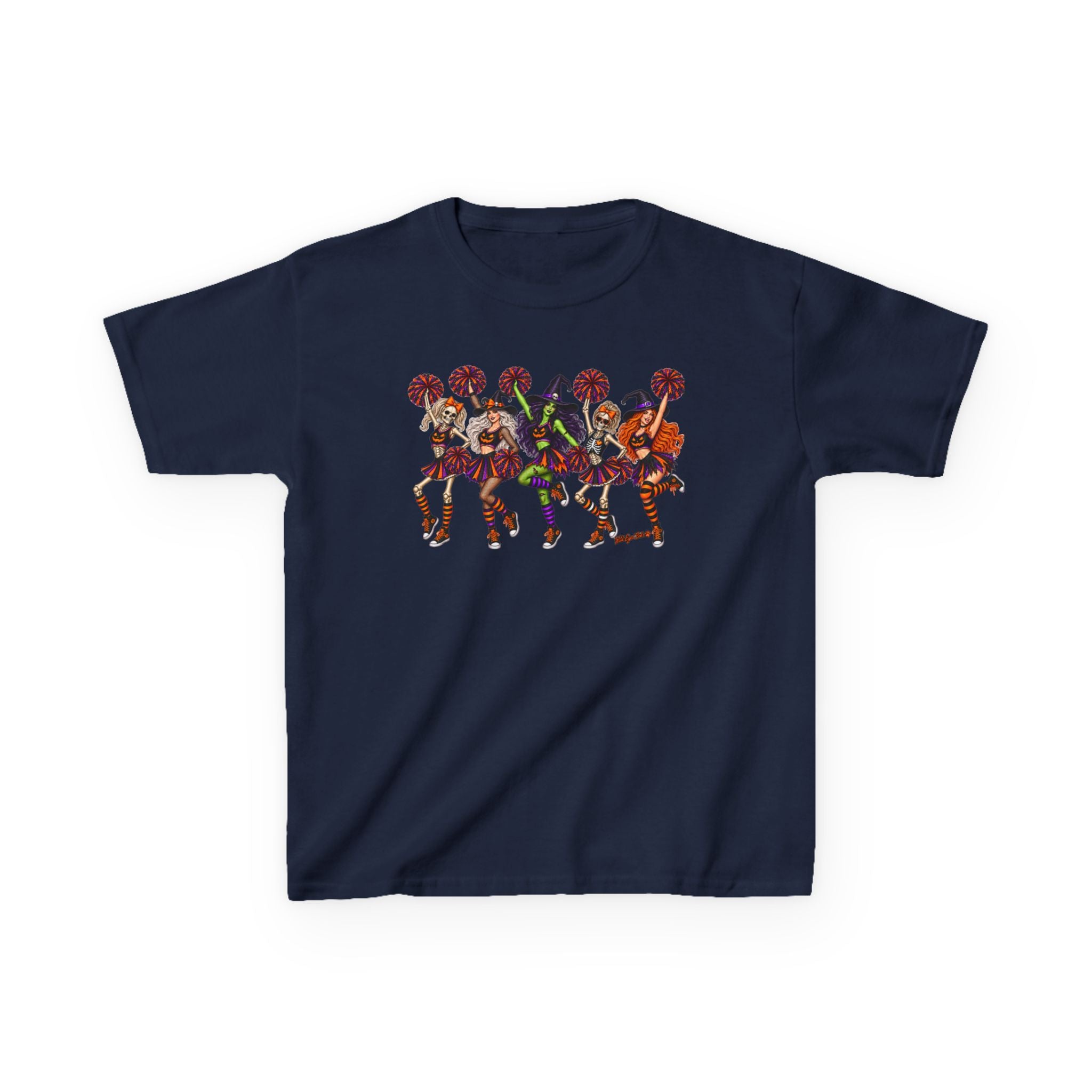 Kids Cheerleader Squad T‑Shirt — Colorful  Dancers Graphic Tee