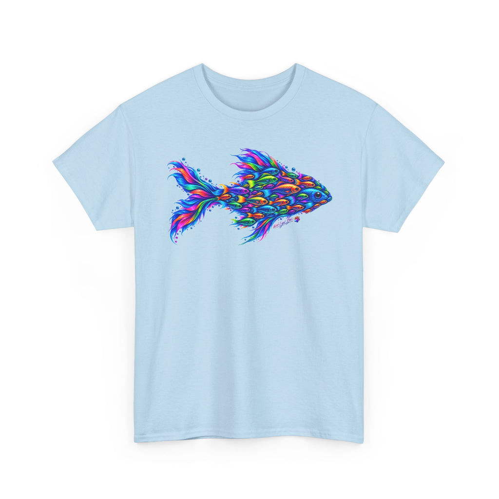 Colorful Fish Graphic Tee — Vibrant Ocean Art T-Shirt