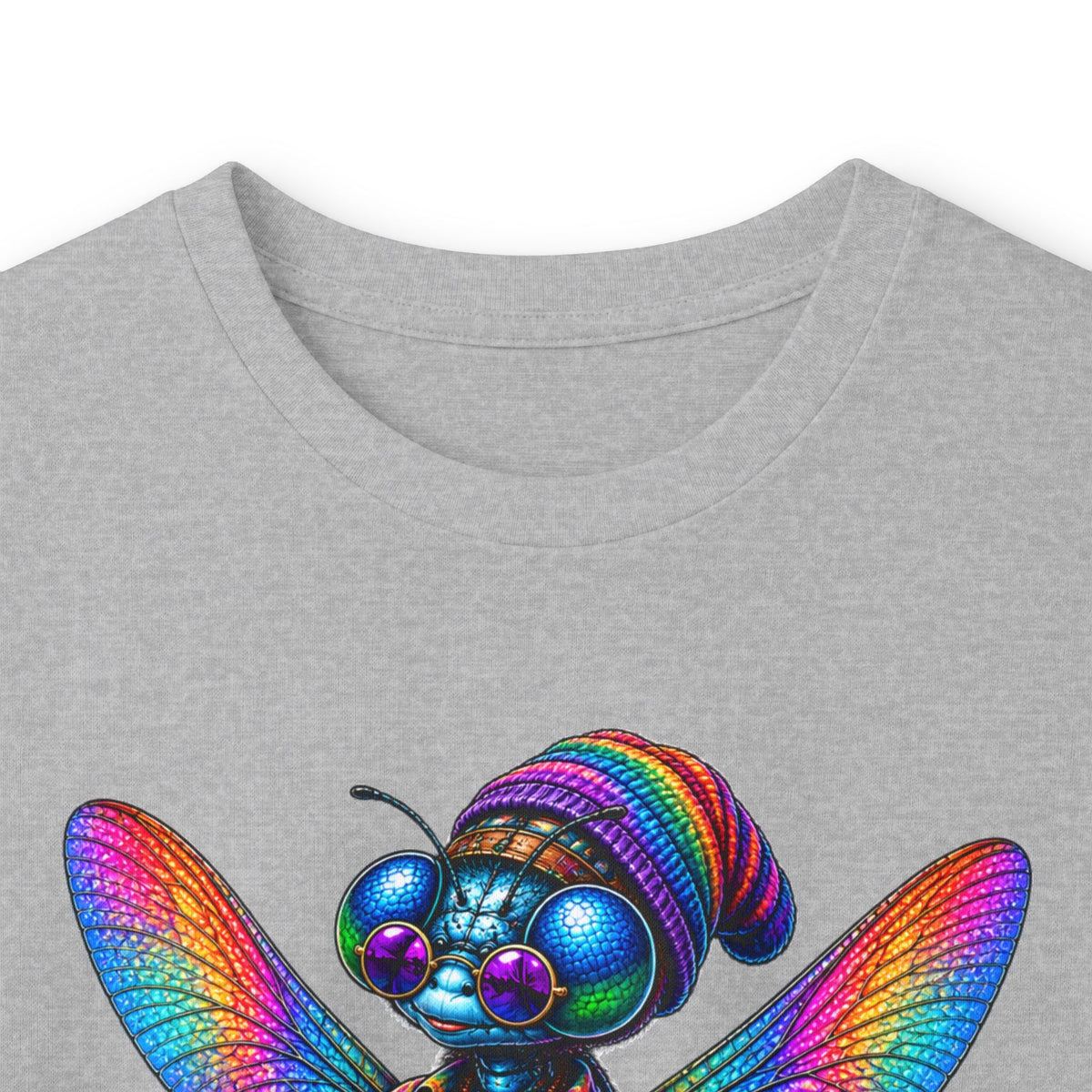 Psychedelic Dragonfly Cyberpunk Long Sleeve Tee