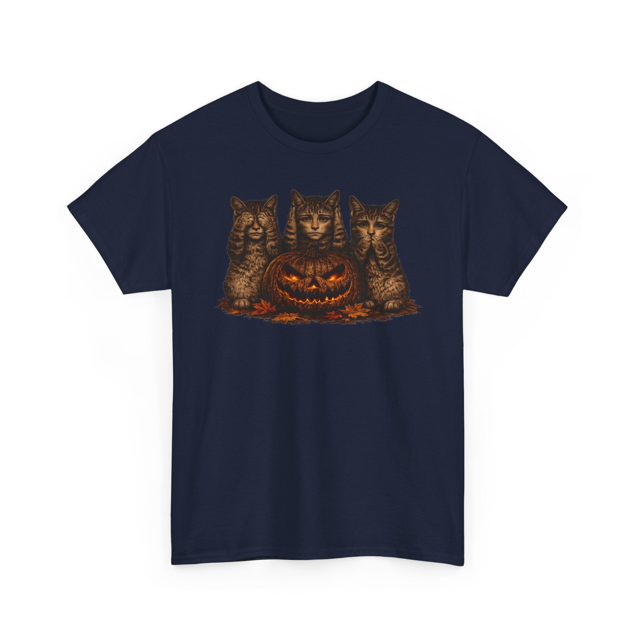 Anthropomorphic  Kittens & Jack-O'-Lantern Tee