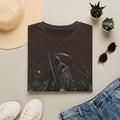 Grim Reaper Cemetery T-Shirt — Gothic Halloween Scythe Design