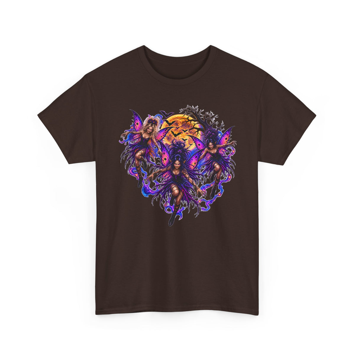 Evil Fairy T‑Shirt — Gothic Moonlit Graphic Tee