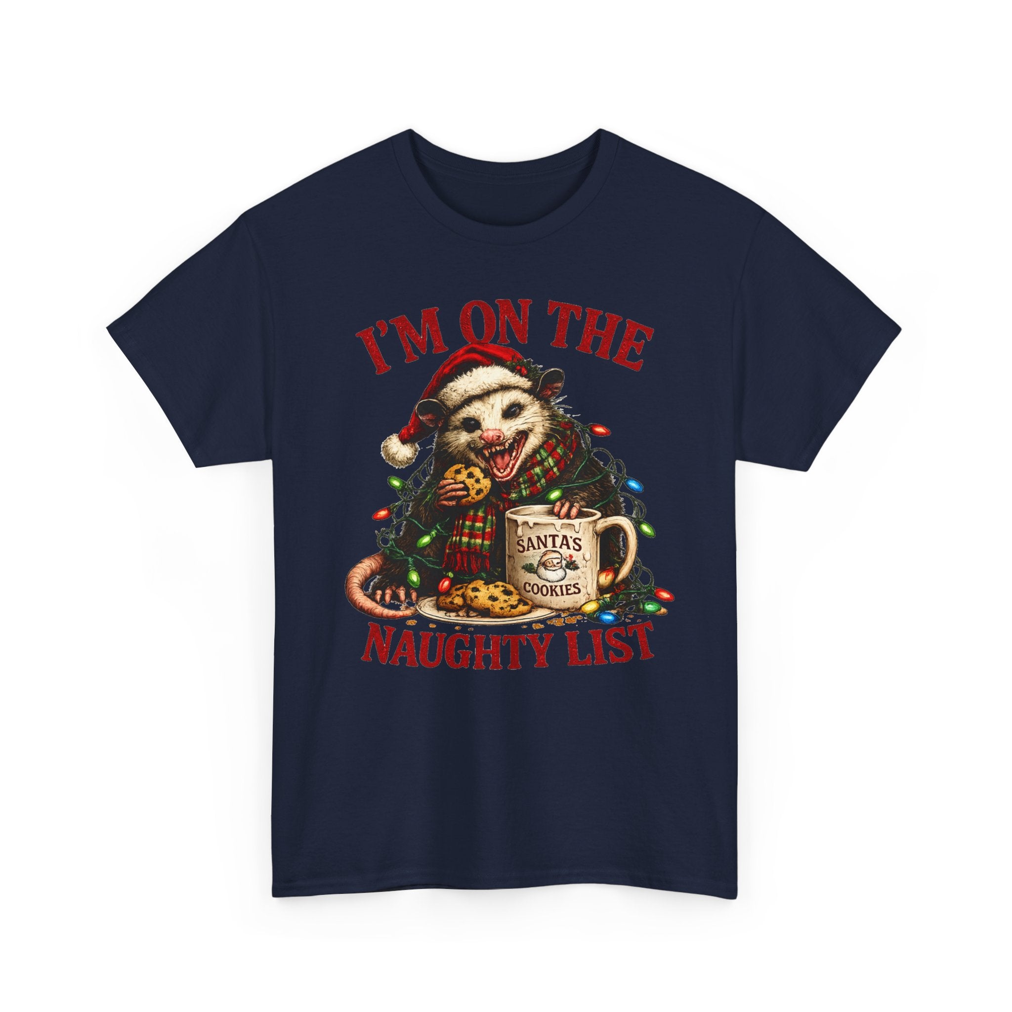 possum 'I'm On The Naughty List' Christmas Tee