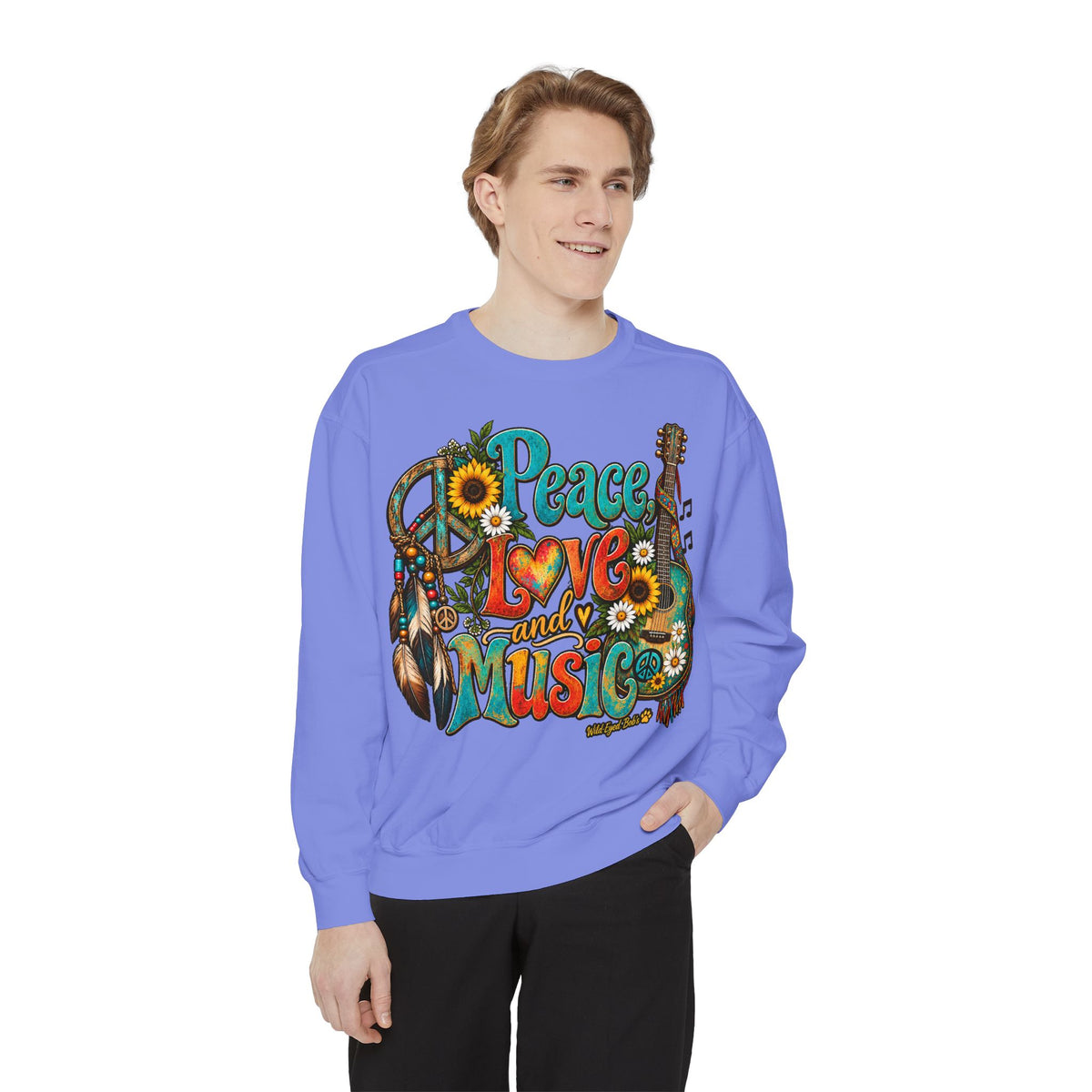 Peace Love and Music -Boho Sweatshirt