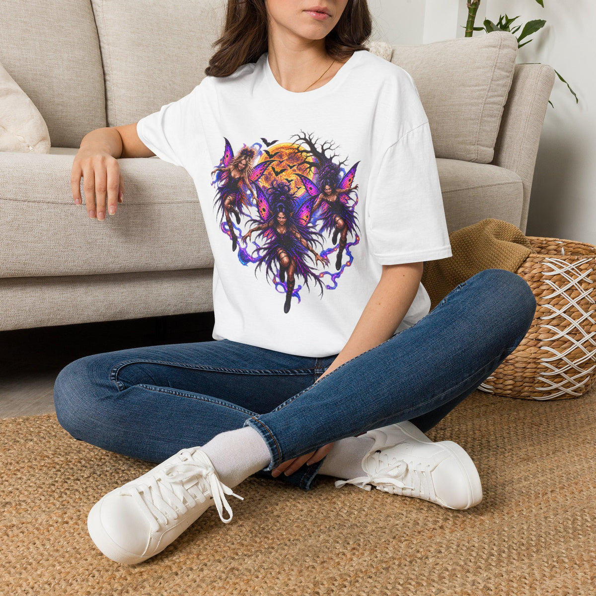 Fairy Moon Tee — Mystical Butterfly Faeries Graphic T-Shirt