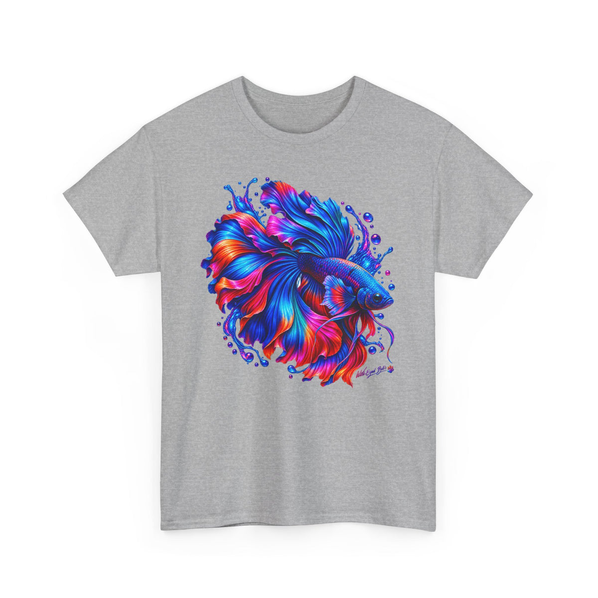 Betta Fish Art Tee — Vibrant Colorful Aquarium Fish Graphic T-Shirt