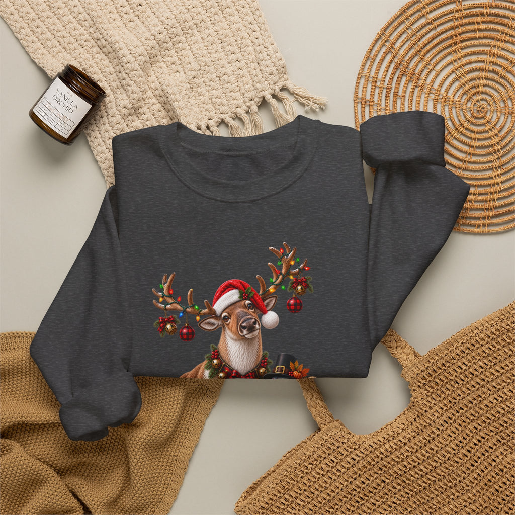 Holiday Mash-up Sweatshirt — Christmas Thanksgiving Halloween Funny