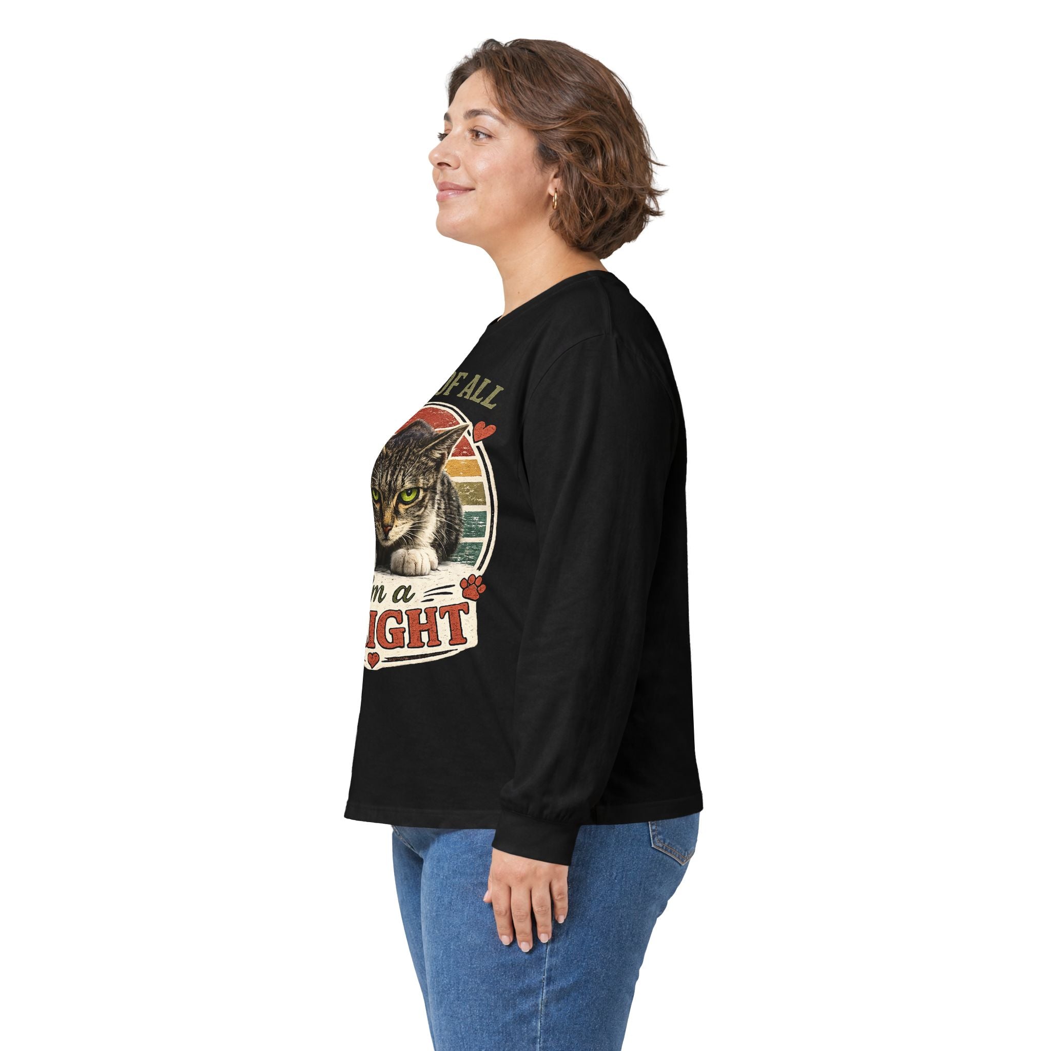 First Of All I'm A Delight Cat Long Sleeve Tee