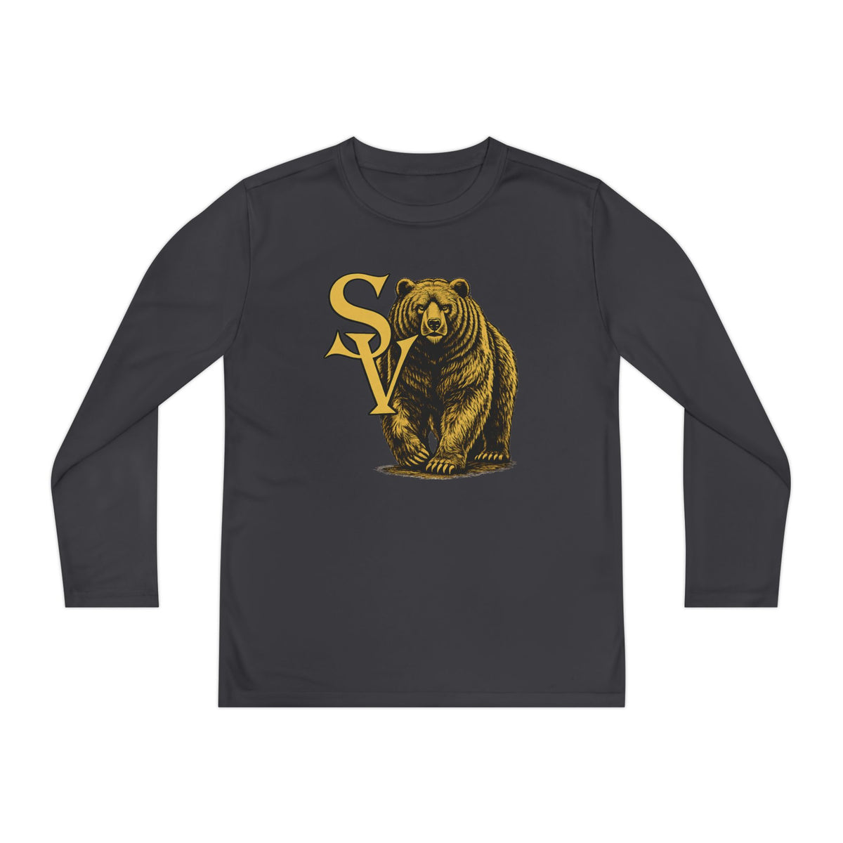 Diane J. Design Bear Mascot Long Sleeve Tee