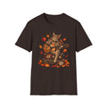 Autumn Guitar Cat T-Shirt — Cozy Fall Cat Playing Guitar Tee