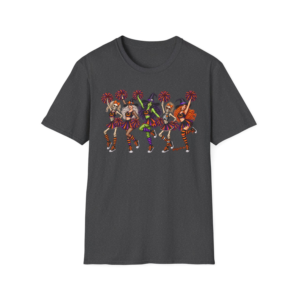 Halloween Cheerleader Witches T-Shirt — Dancing Witch Squad Pumpkin Spice Costume Tee