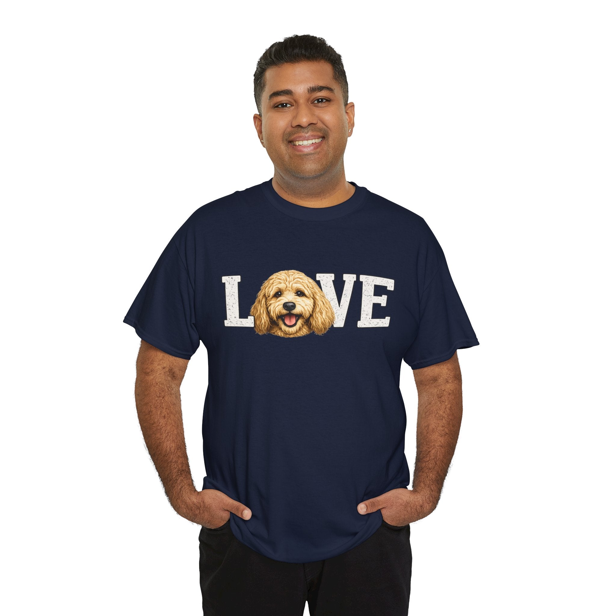 Love Goldendoodle T-Shirt — Golden Doodle Face Graphic Tee