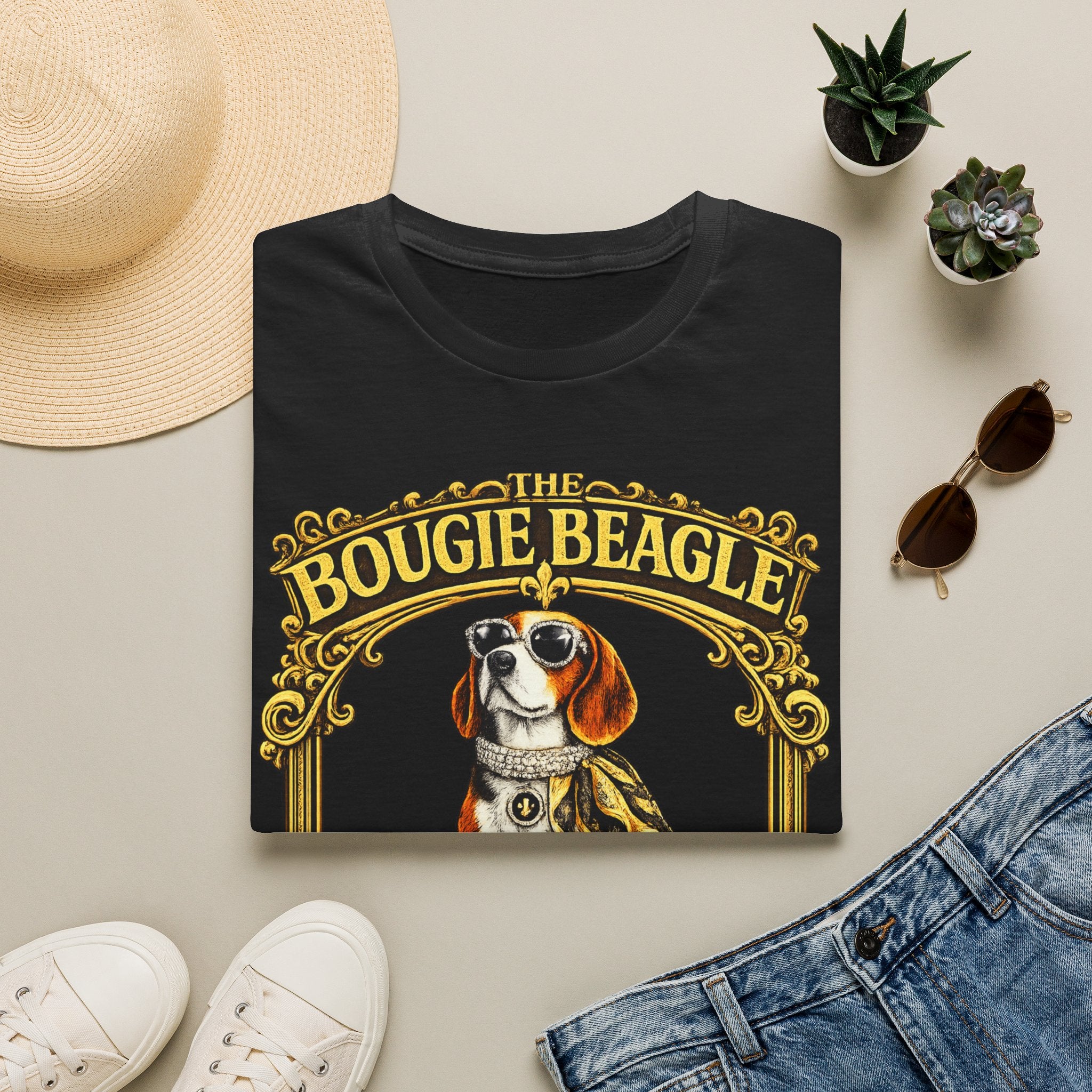 Beagle T-Shirt — Vintage Pampered Dog Graphic Tee