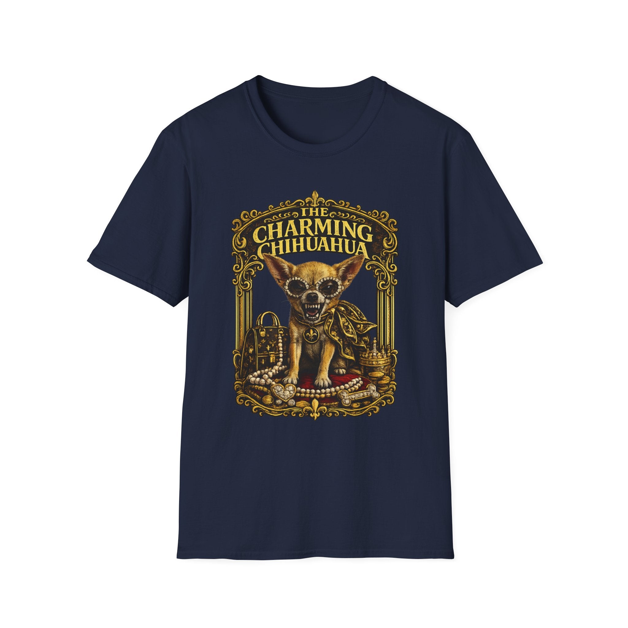 Chihuahua T‑Shirt — Vintage Ornate Dog Graphic Tee