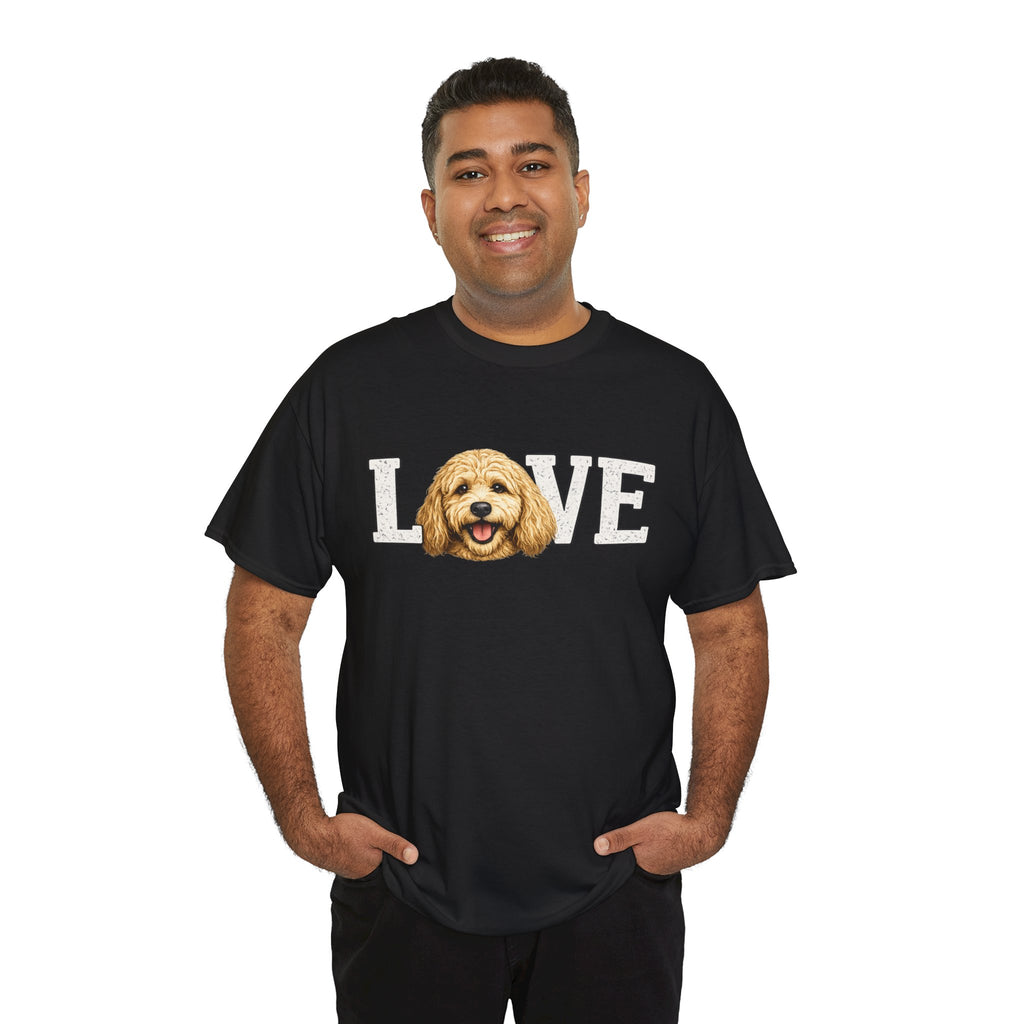 Love Goldendoodle T-Shirt — Golden Doodle Face Graphic Tee