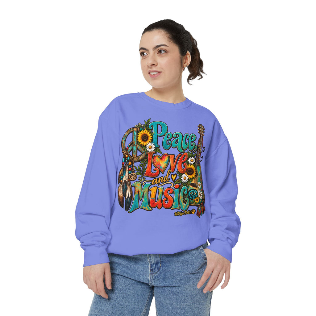 Peace Love and Music -Boho Sweatshirt