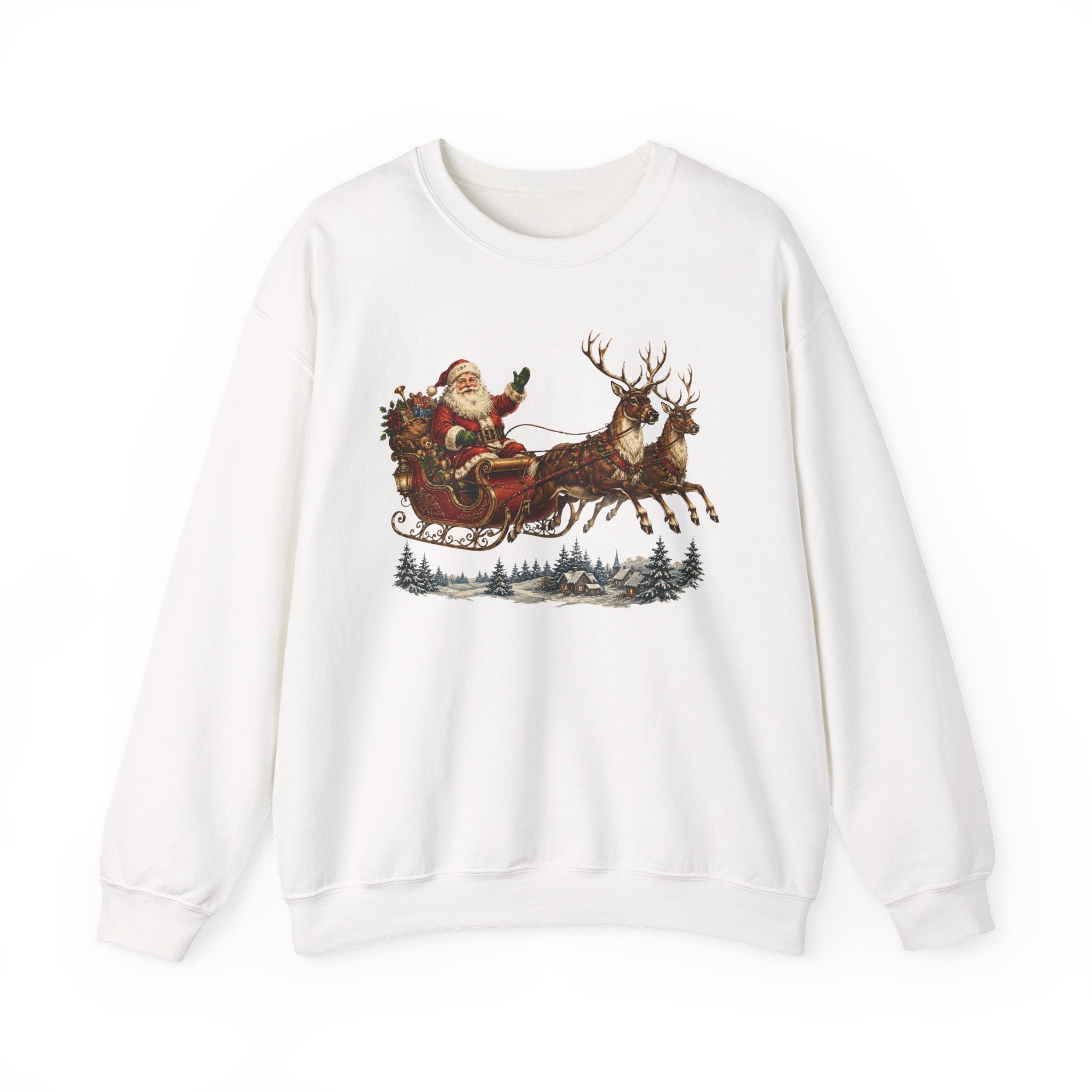 Vintage Santa Sleigh Crewneck Sweatshirt
