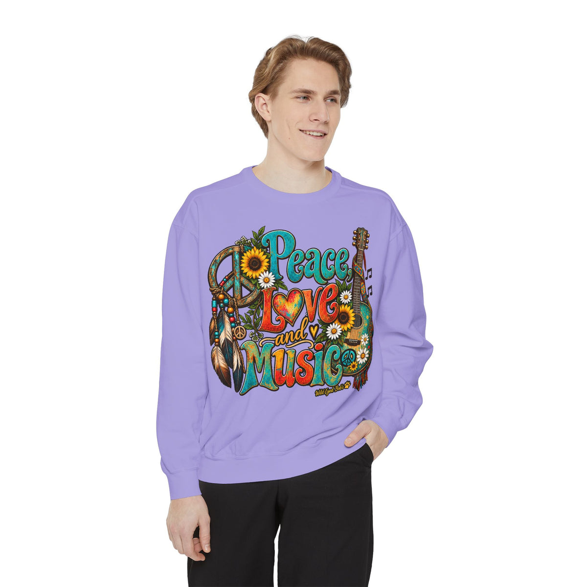 Peace Love and Music -Boho Sweatshirt