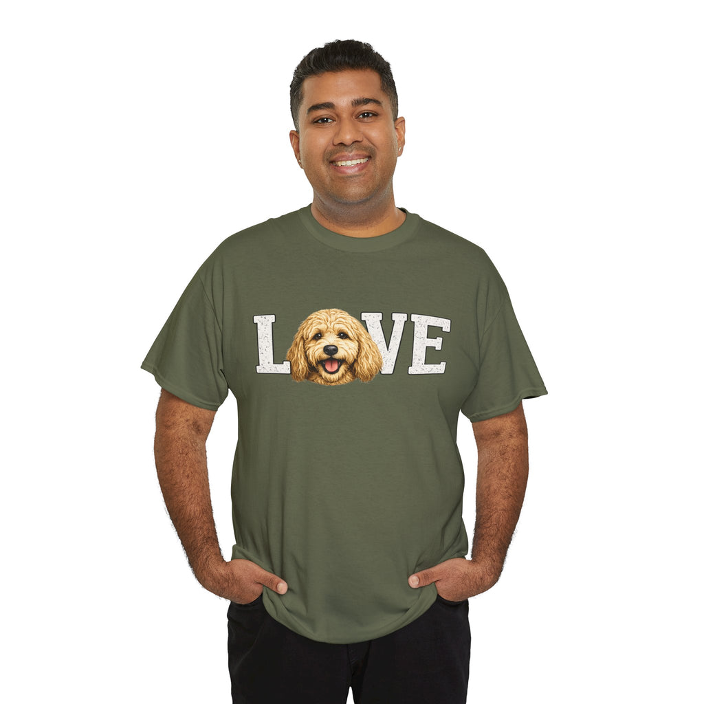 Love Goldendoodle T-Shirt — Golden Doodle Face Graphic Tee
