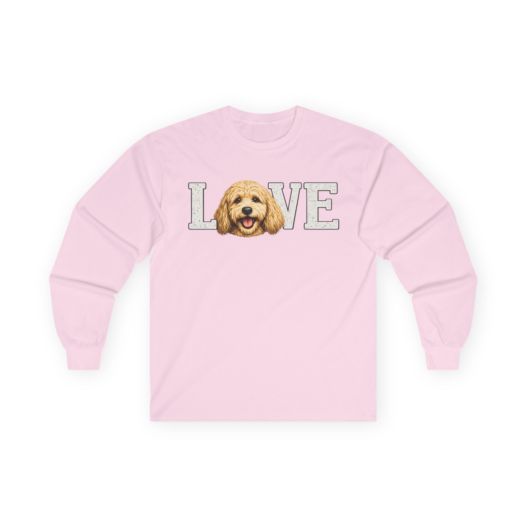 Golden Doodle 'LOVE' Long Sleeve Tee – Dog Mom/Dad Pet Lover Shirt