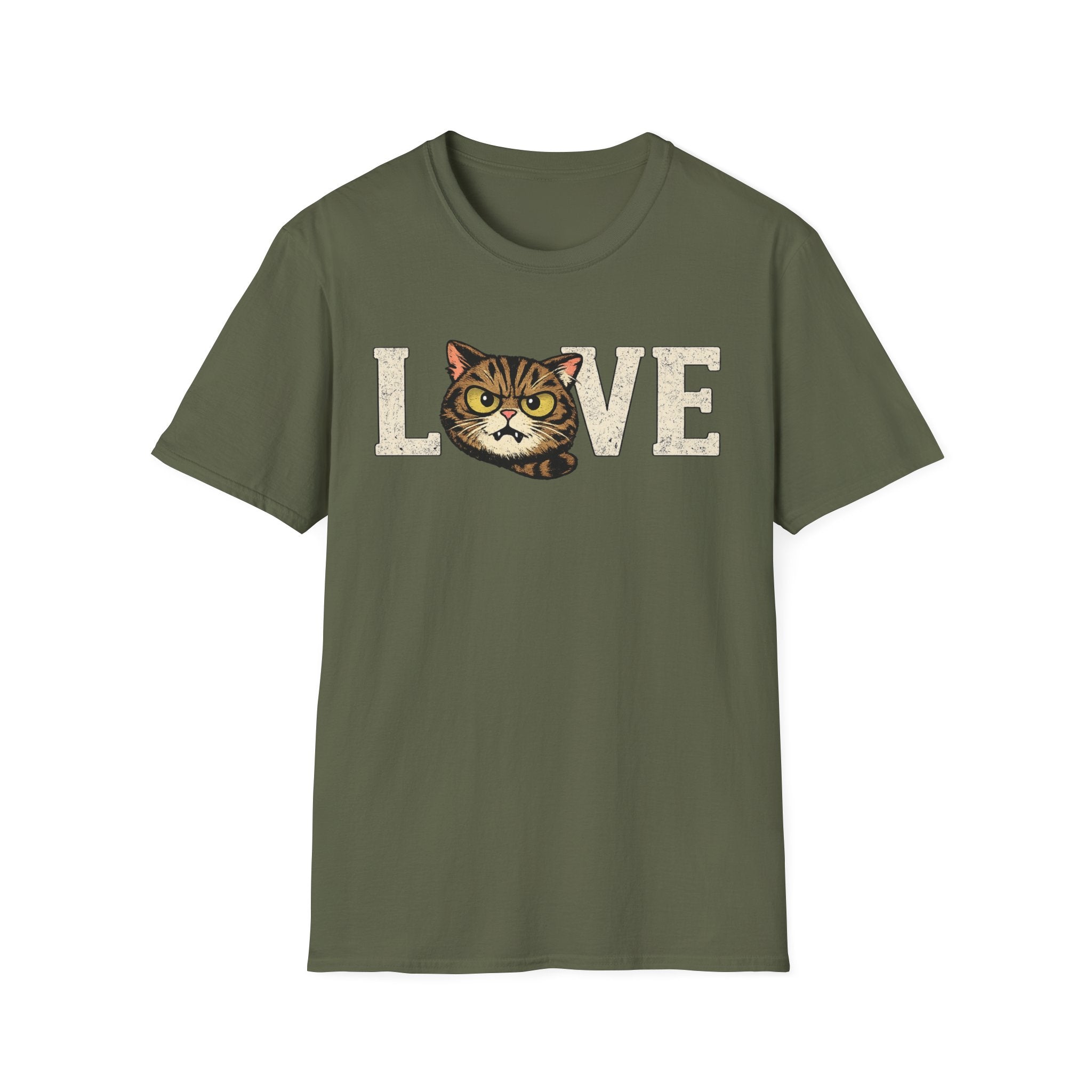 Cat Love T-Shirt — Vintage Kitten Graphic Tee for Cat Lovers