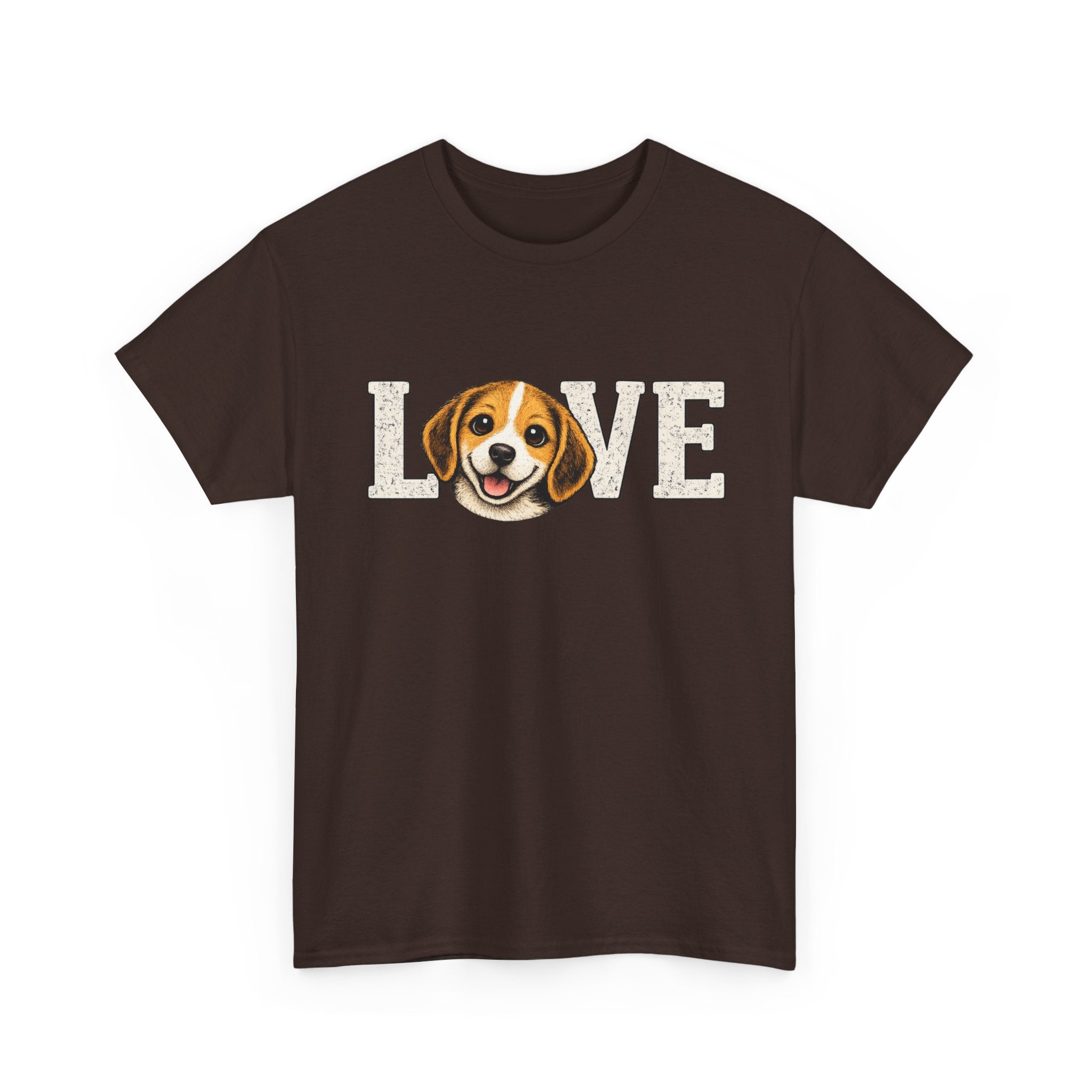 Beagle Love T-Shirt — Cute Dog Face "LOVE" Tee for Dog Lovers
