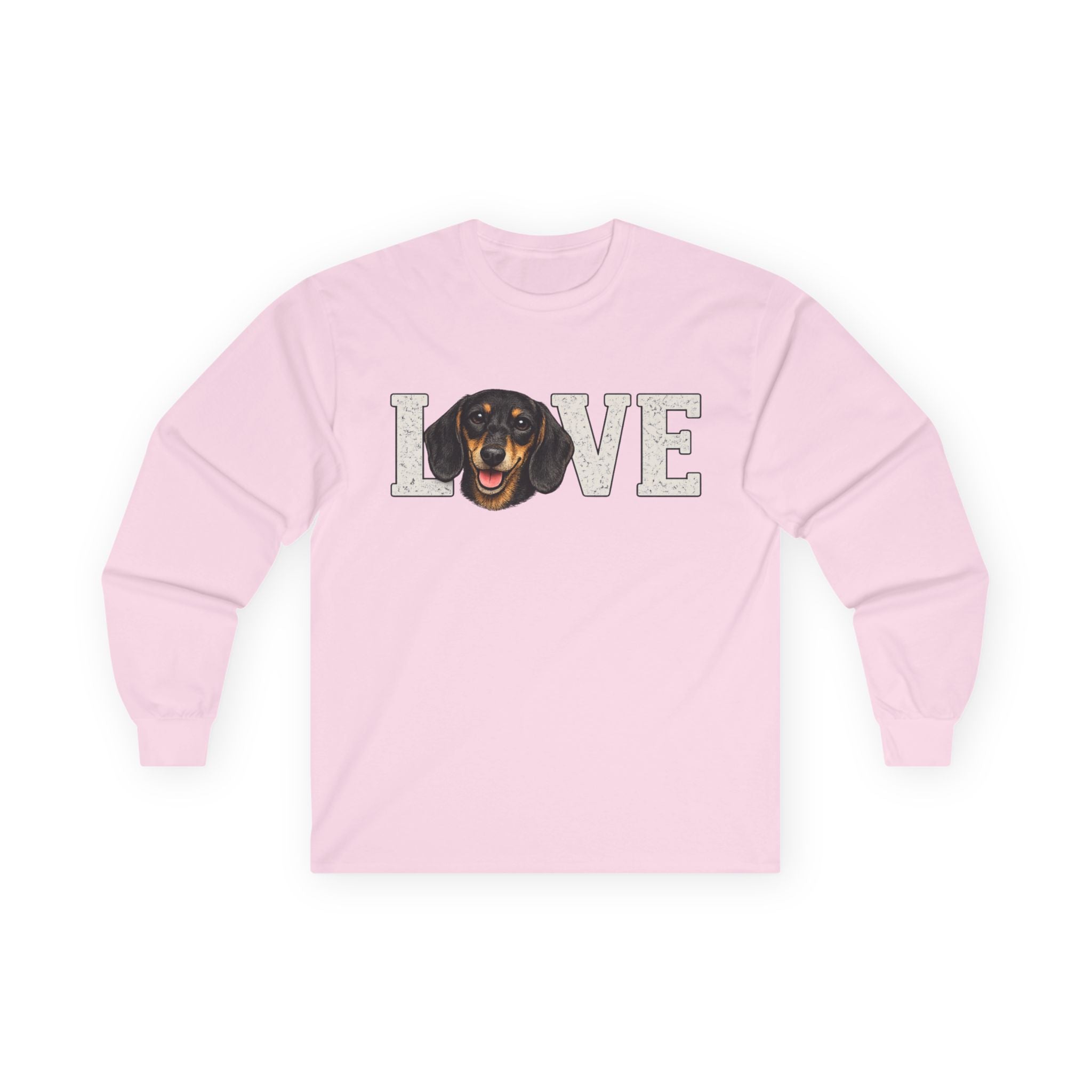Love Dachshund Long Sleeve Tee - Cute Dog Lover Shirt