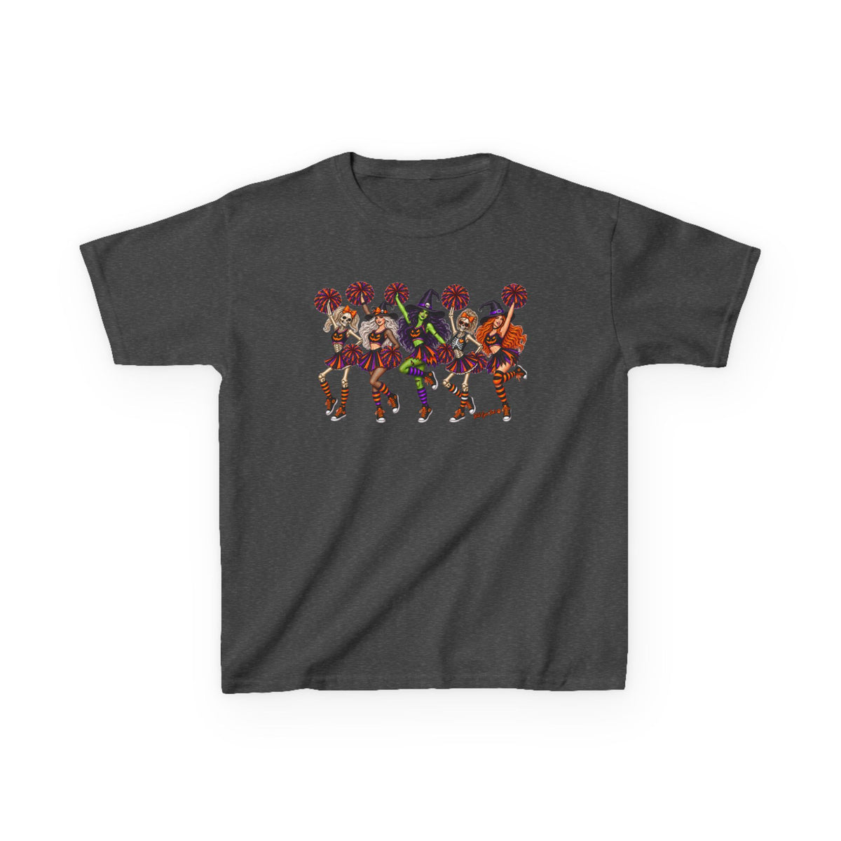 Kids Cheerleader Squad T‑Shirt — Colorful  Dancers Graphic Tee