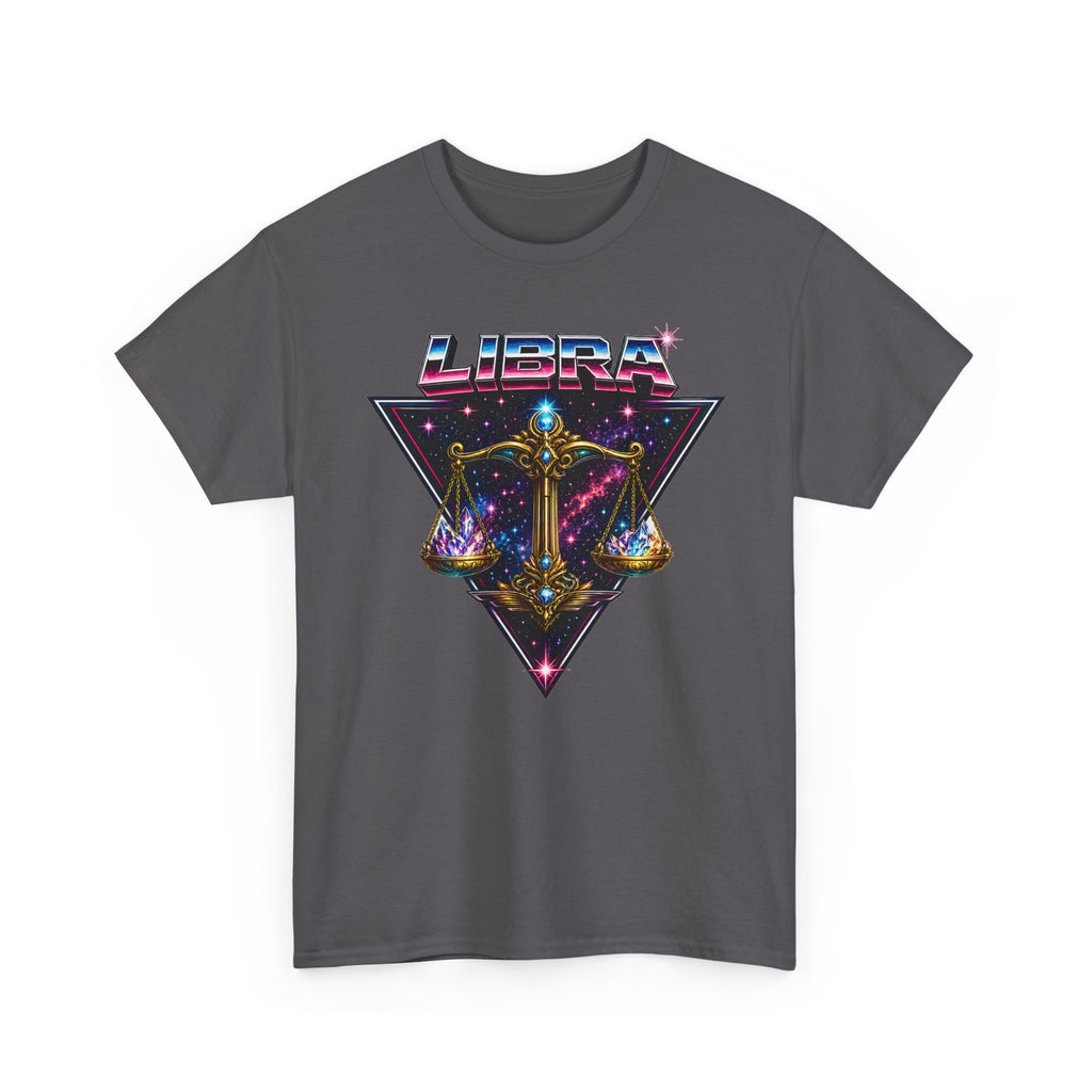Libra Zodiac T‑Shirt — Retro Cosmic Scales Astrology Tee