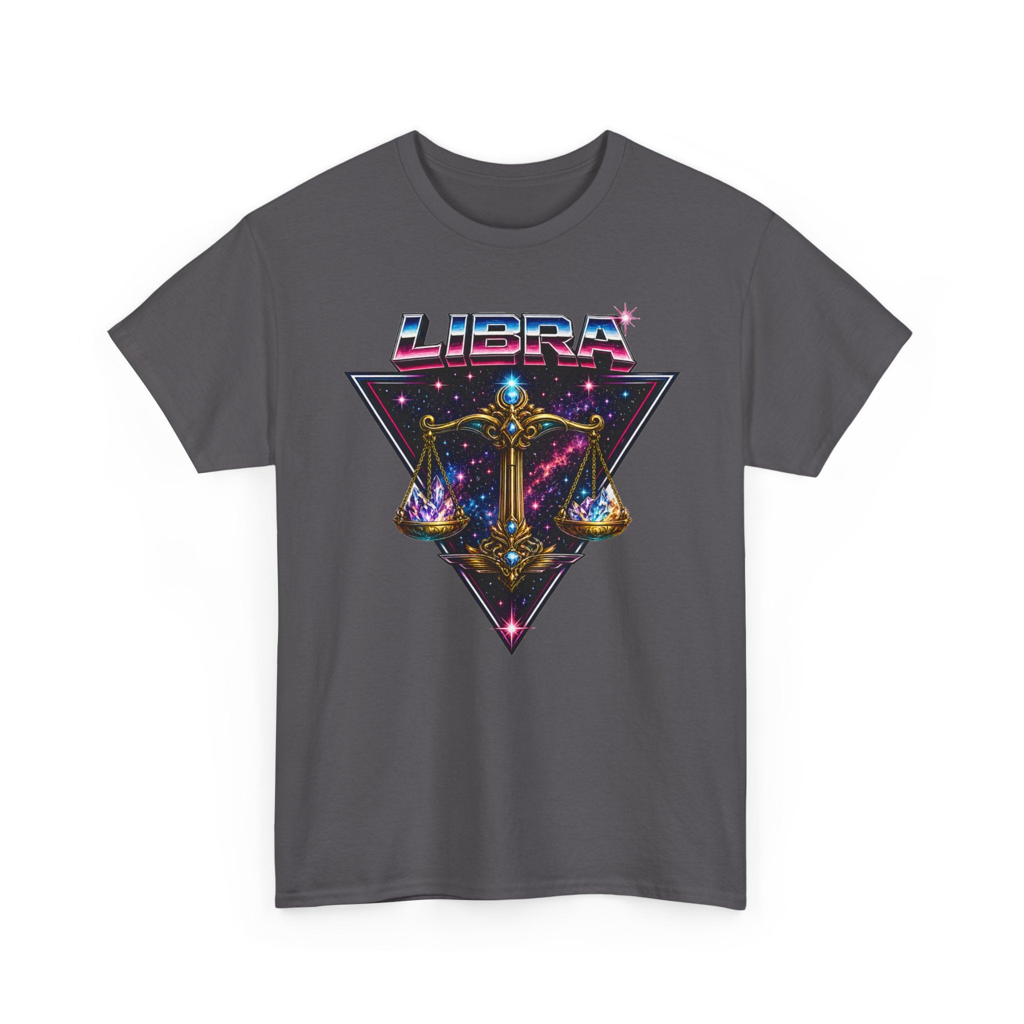 Libra Zodiac T‑Shirt — Retro Cosmic Scales Astrology Tee