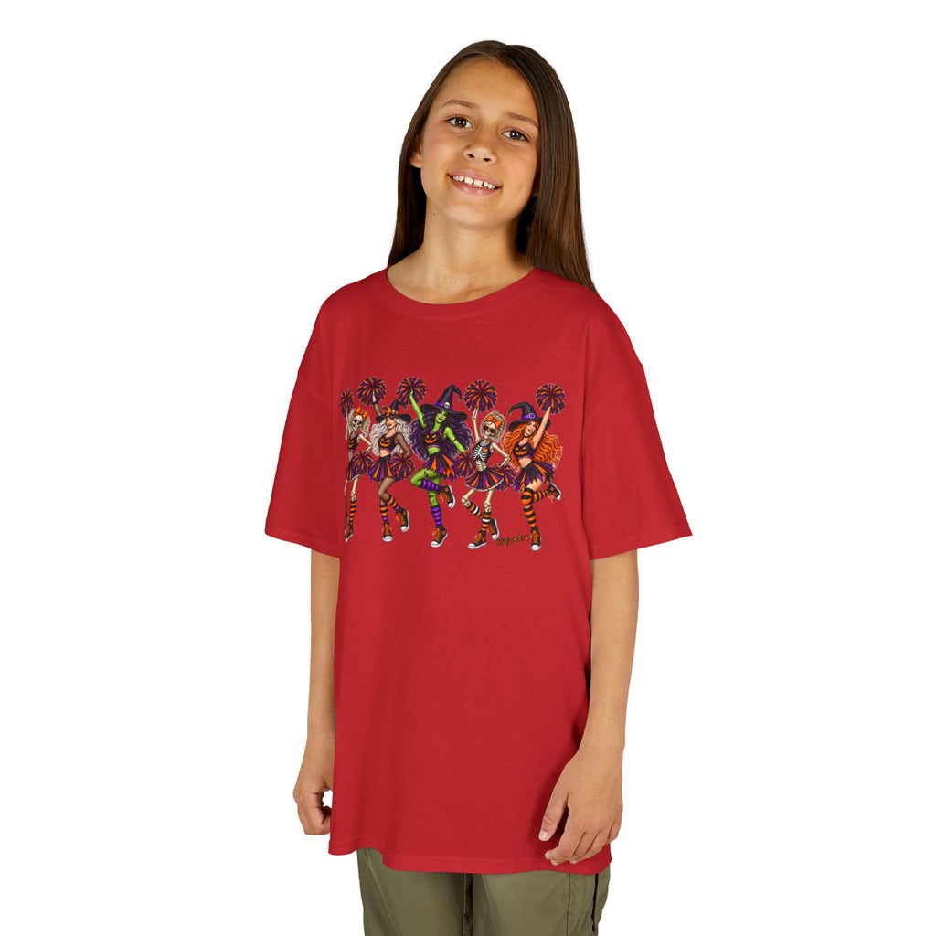 Kids Cheerleader Squad T‑Shirt — Colorful  Dancers Graphic Tee