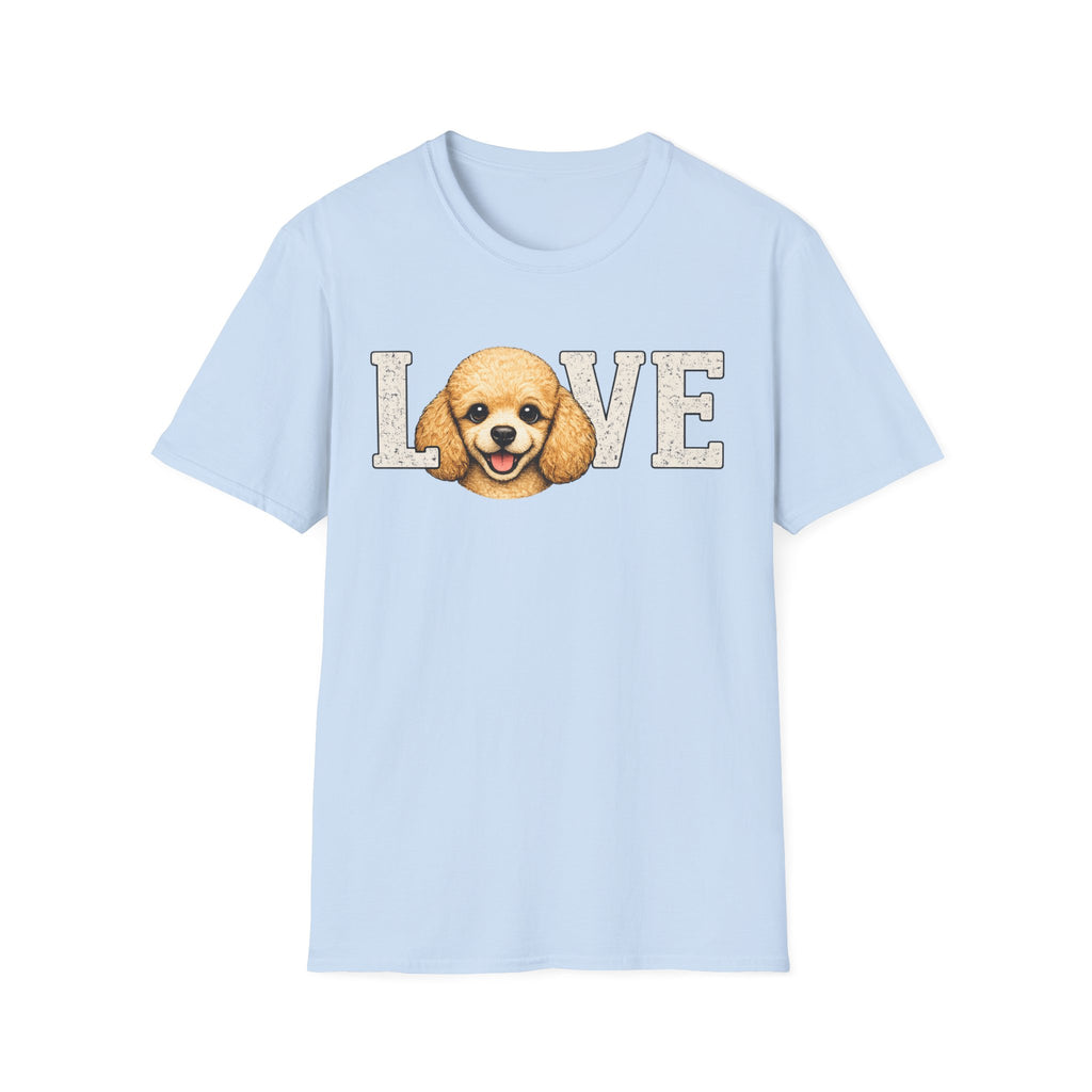 Poodle pup T-Shirt — Cute Poodle Face Tee for Dog Lovers