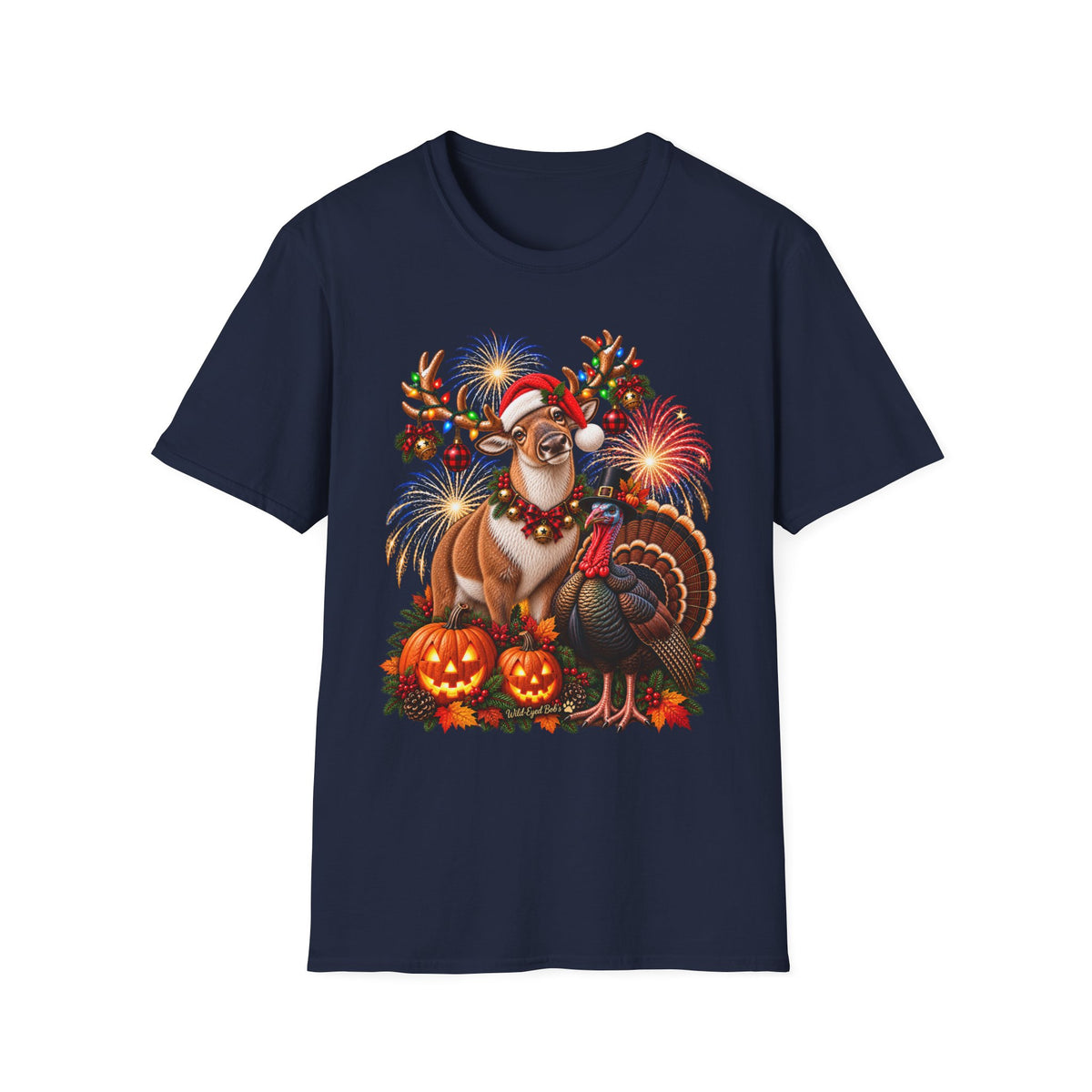 Four Holidays One Shirt - Dear Turkey, Halloween & Christmas Holiday Shirt