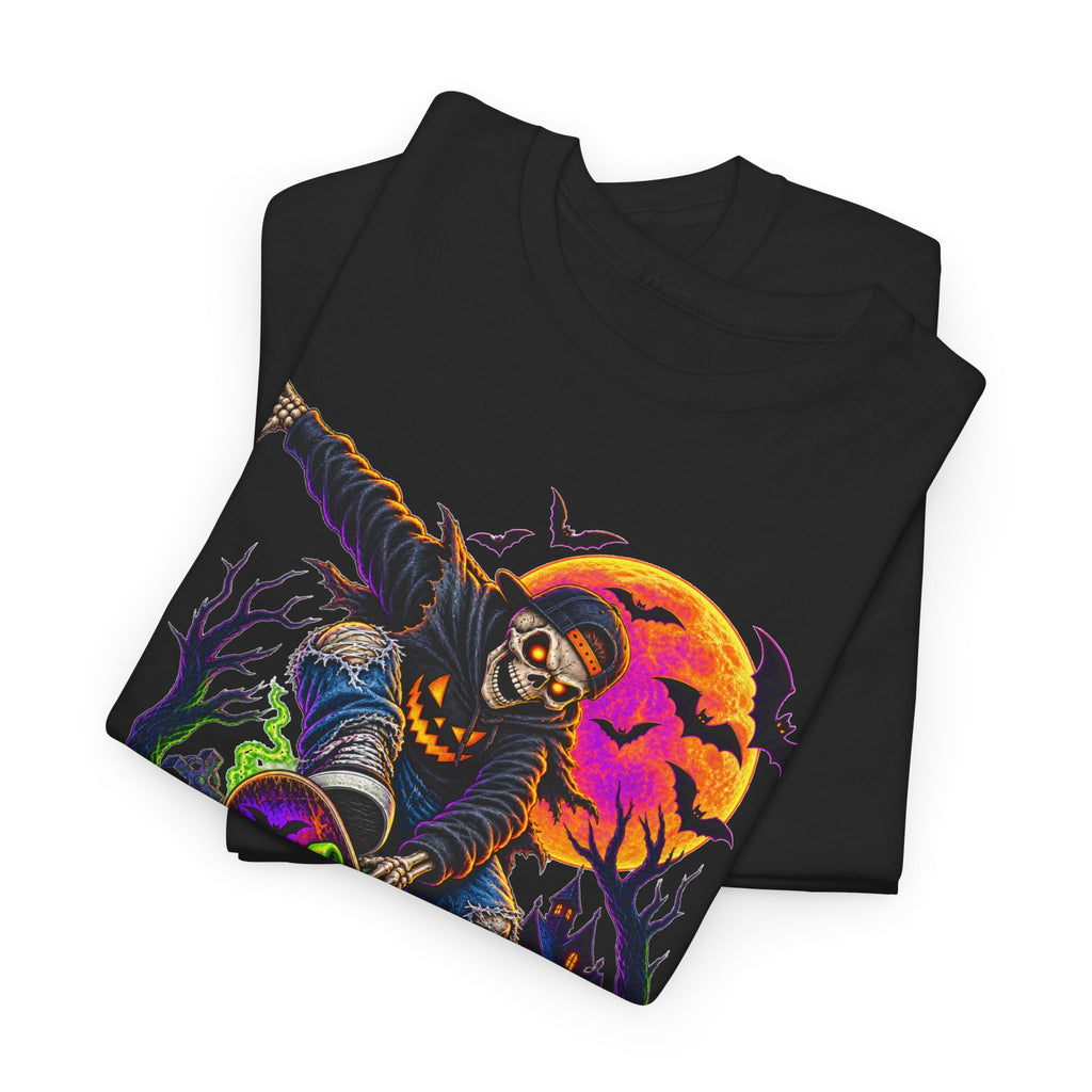 Halloween Scarecrow T-Shirt — Spooky Pumpkin Patch Graphic Tee