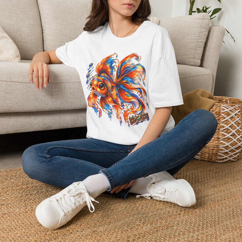 Colorful Goldfish T-Shirt — Vibrant Fish Art Tee