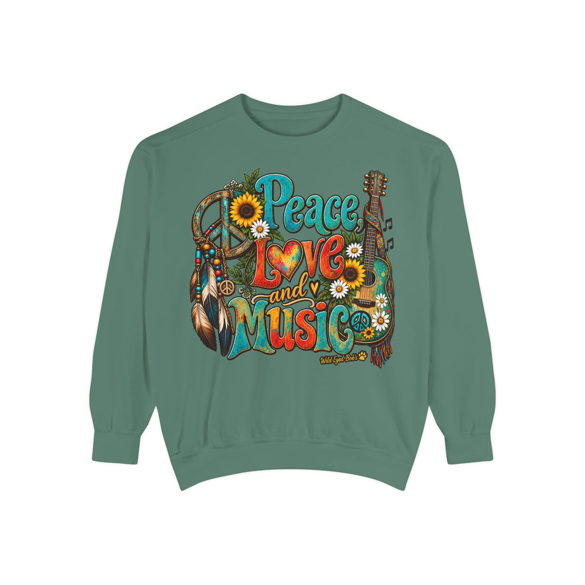 Peace Love and Music -Boho Sweatshirt